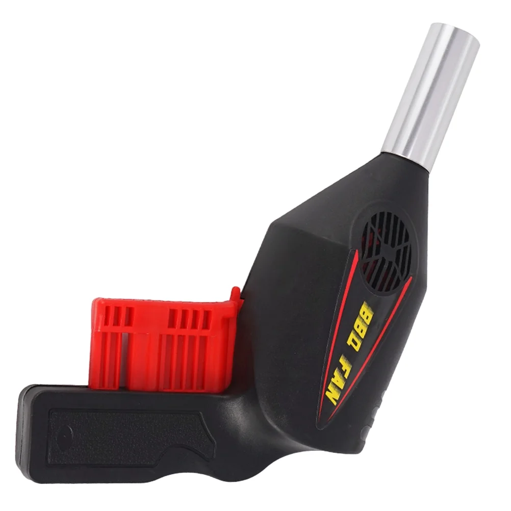NICEXMAS Portable Handheld Hand Press Manual BBQ Fan Air Blower for Outdoor Camping Picnic Barbecue Cooking Tool Grill Accessories (Black)