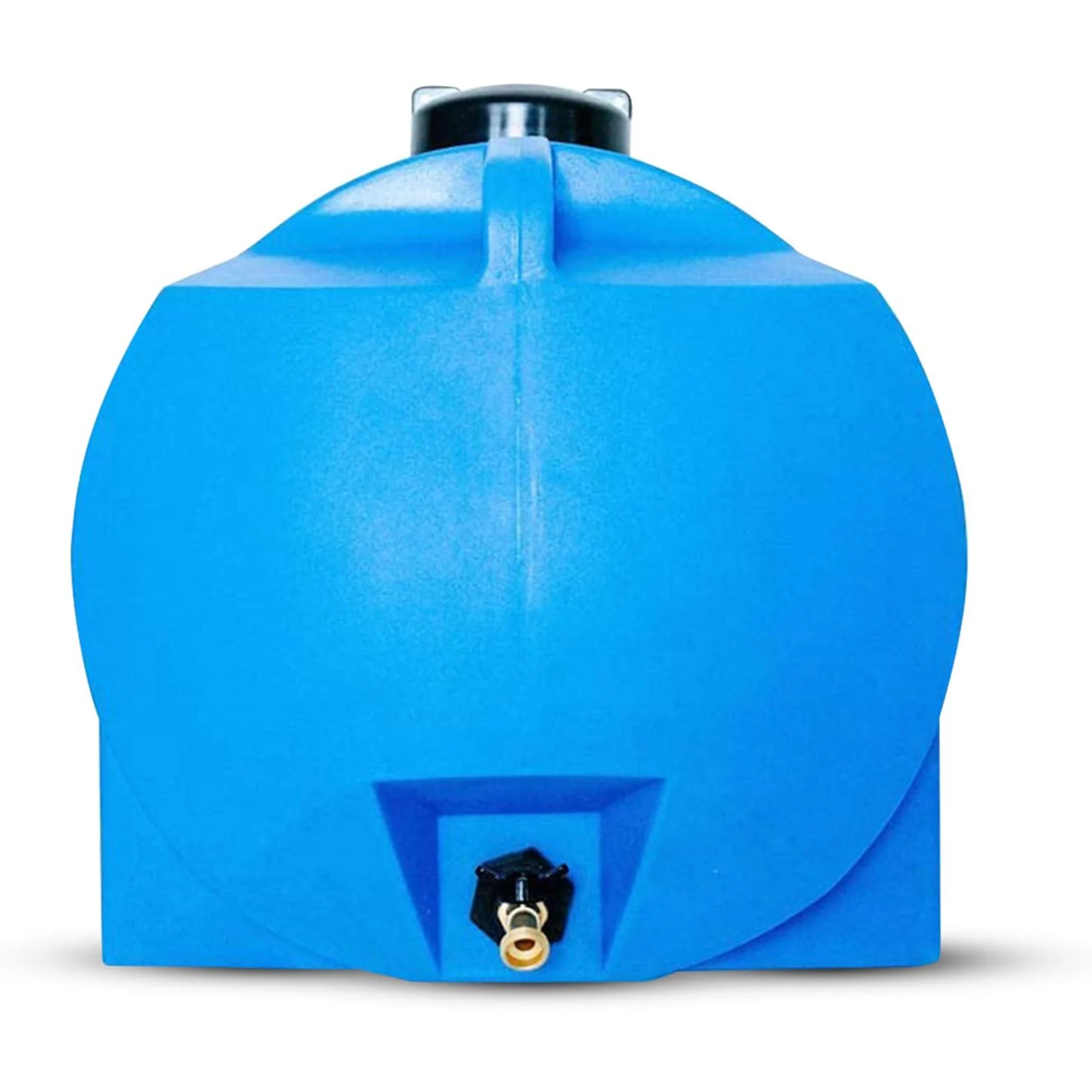 WaterPrepared 35 Gallon Utility Water Tank with Large Cap, Blue (2 Pack)
