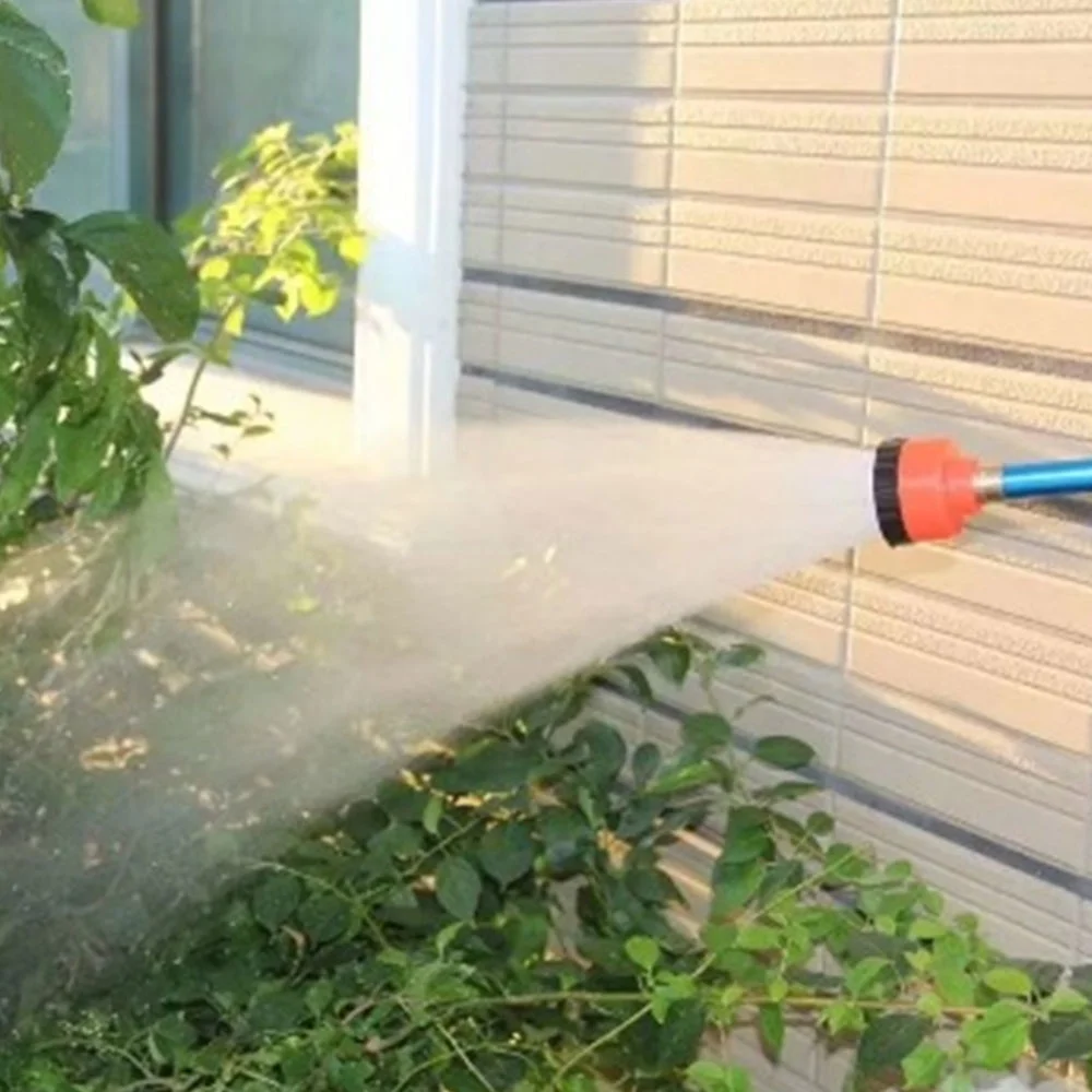 Greenhouse Seedlings Shower Lawn Watering Hose Handheld Sprinkler Straight Nozzle Home Garden Spray Head with Switch