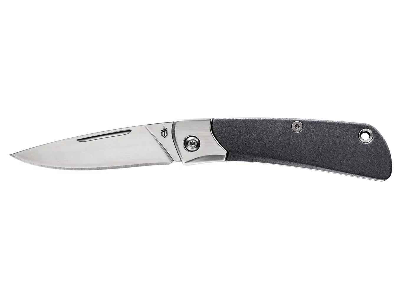 Gerber Wingtip Folding Knife, Drop Point Blade, Plain Edge, Grey