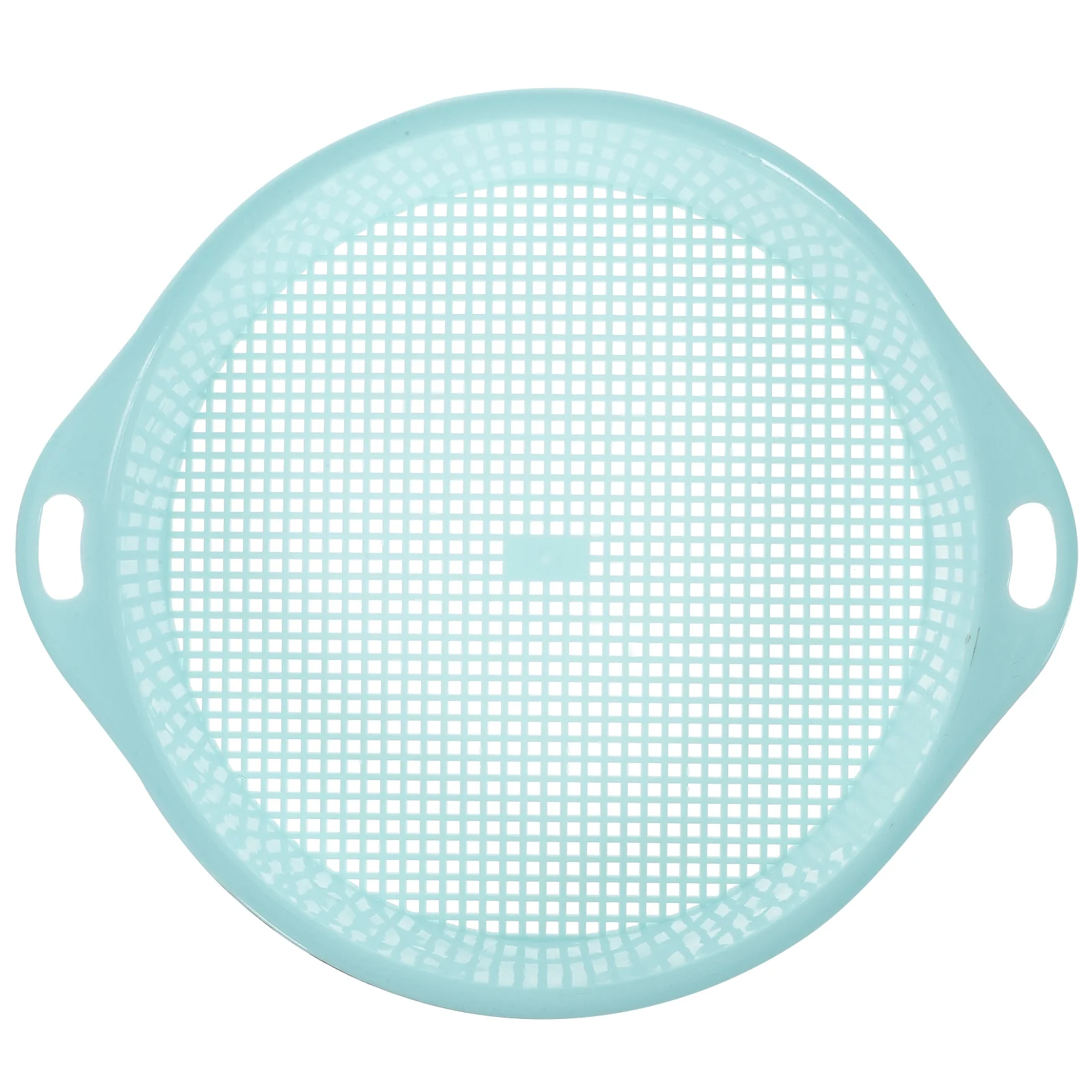 Gongxipen Plastic Garden Sieve Riddle Green for Composy Soil Stone Mesh Gardening Tool with Handle (Blue)