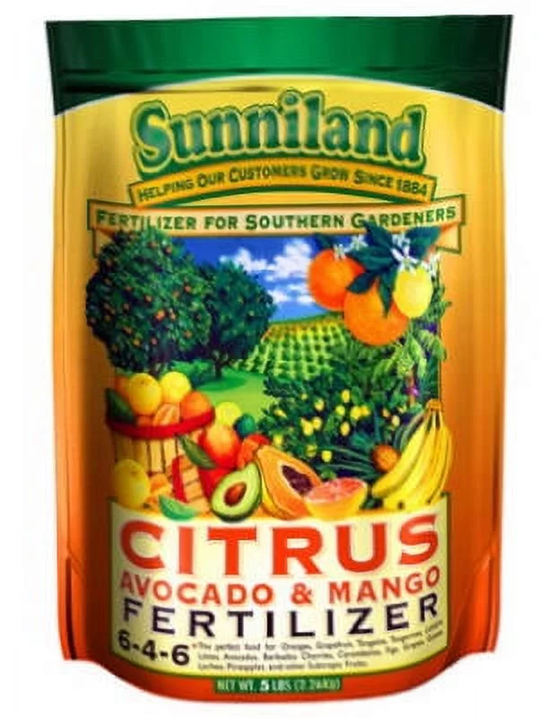 Sunniland 5 LB 6-4-6 Citrus Mango & Avocado Specialty Fertilizer., Each