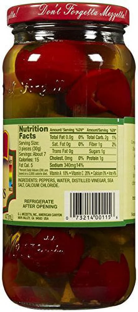 Mezzetta Sweet Cherry Peppers, 16 oz