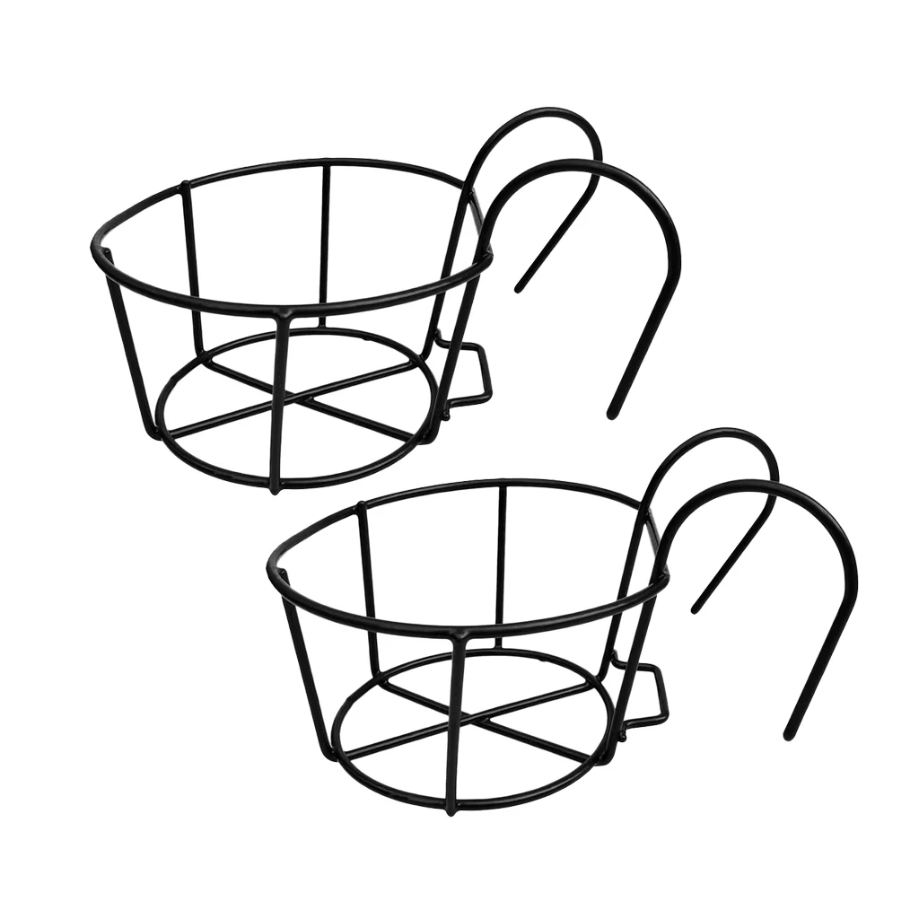 2 Packs Hanging Flower Pots Plant Hanger with Hooks indoor and outdoor Hanging Plant Holder for Decorations