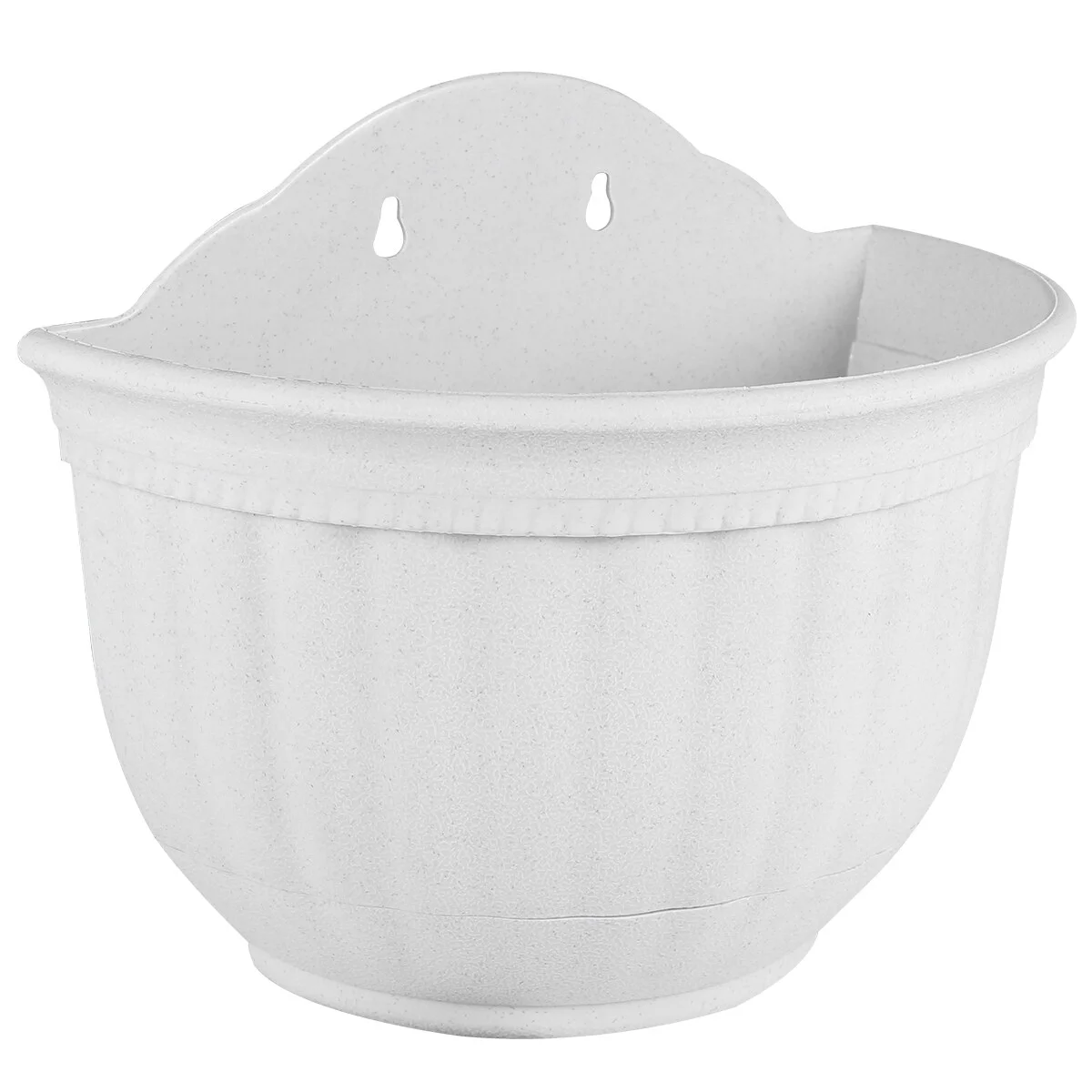 Semi-circular Imitation Leather Pattern  European Style Wall-mounted Flower Pot