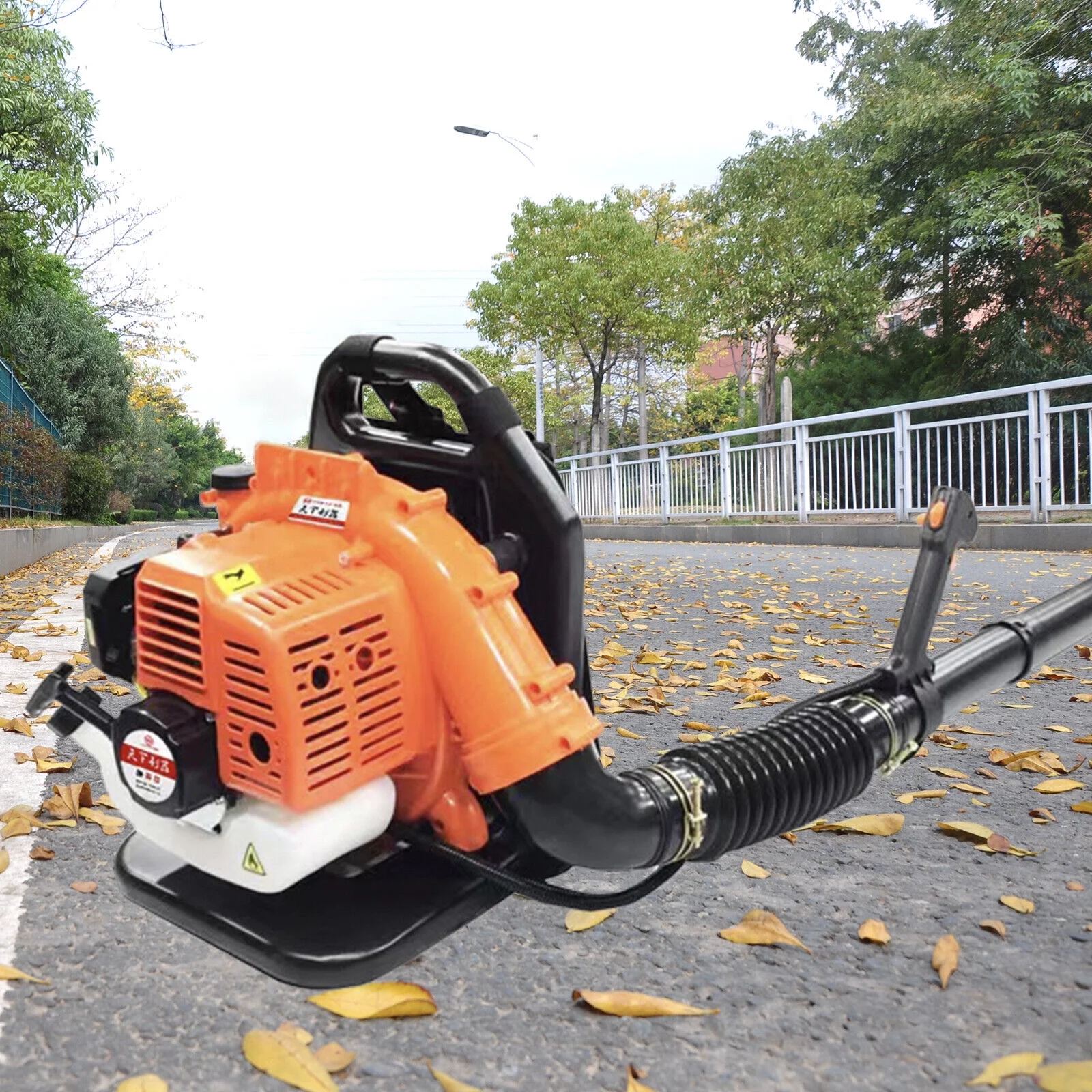 42.7cc 2 Stroke Commercial Gas Powered Grass Lawn Blower Backpack Leaf Blowing Machine