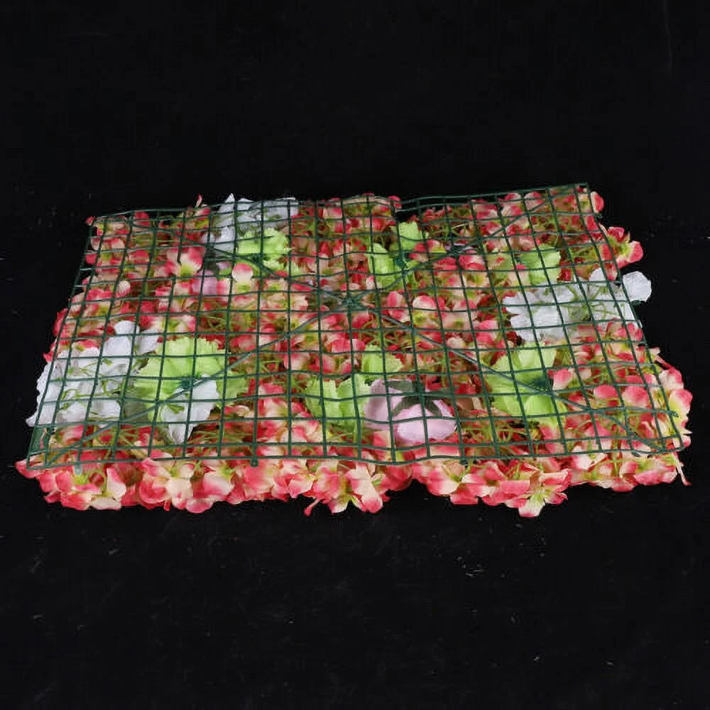 6 Pack Artificial Fake Flower Hydrangea Wall Panel Banquet Wedding Backdrop Wall