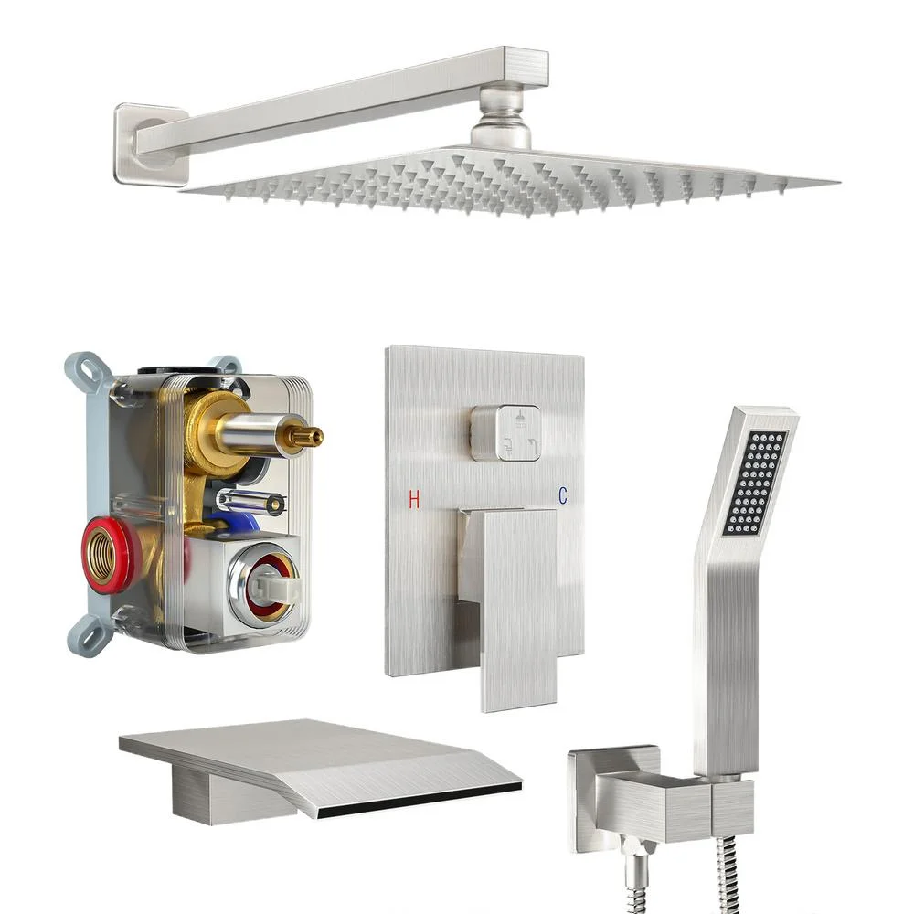 Flroha Shower Head and Handle Set | Shower Valve Kit Shower Set | Shower Fixtures, Faucet Shower Anti-Leak, Handheld Shower Combo, Shower Hardware Set with Extension Arm & Hose