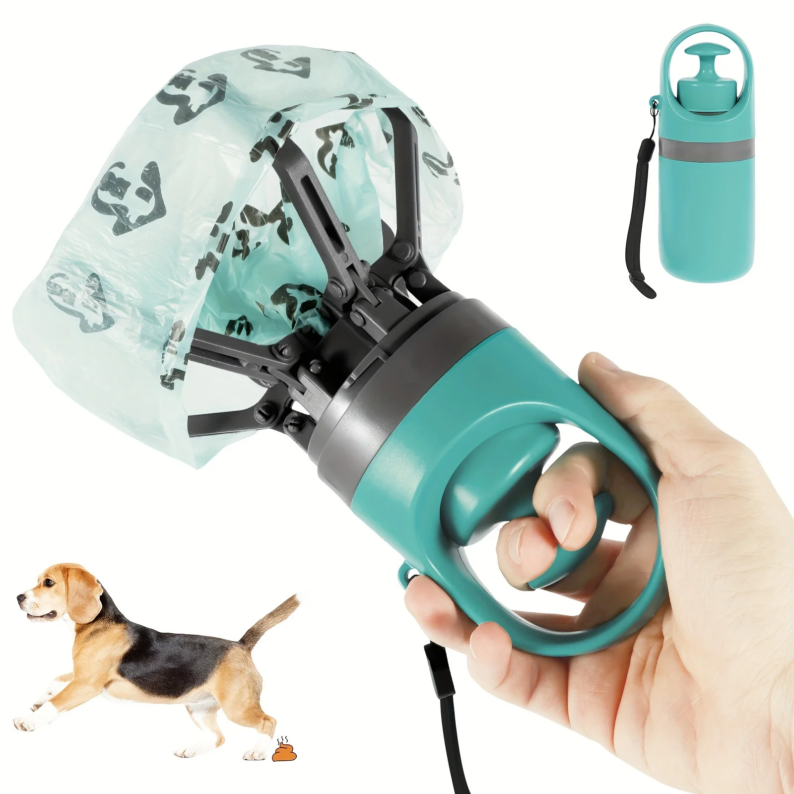 Pet Poop Picker, Portable Outdoor Dog Poop Picker Shovel Poop Dispenser