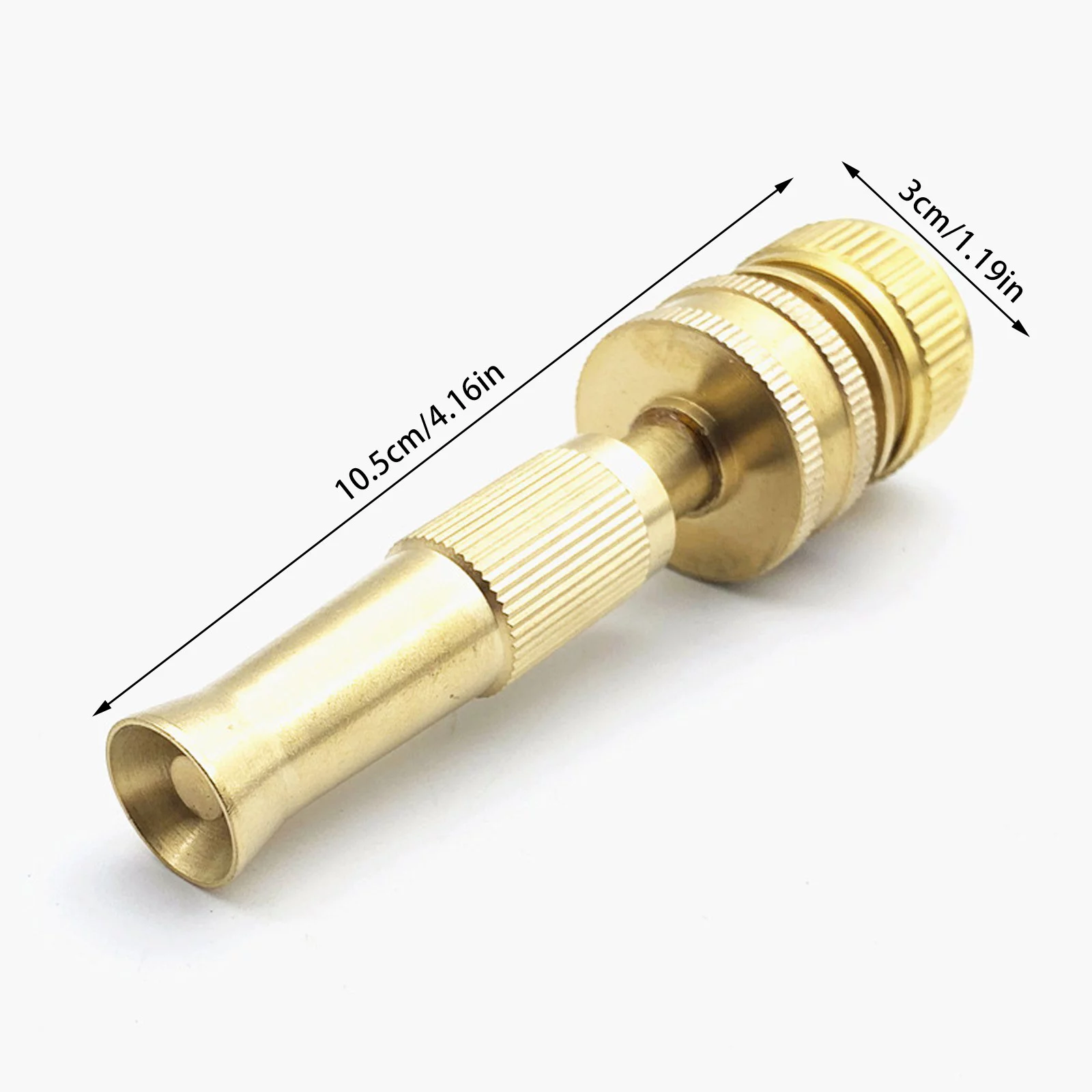 Bnnlsa Water Sprinklers Garden Hose Sprayer Nozzle Adjustable Garden Brass Nozzle with 4 Point Hose Car Washing Watering Water Irrigation Tool Nozzle