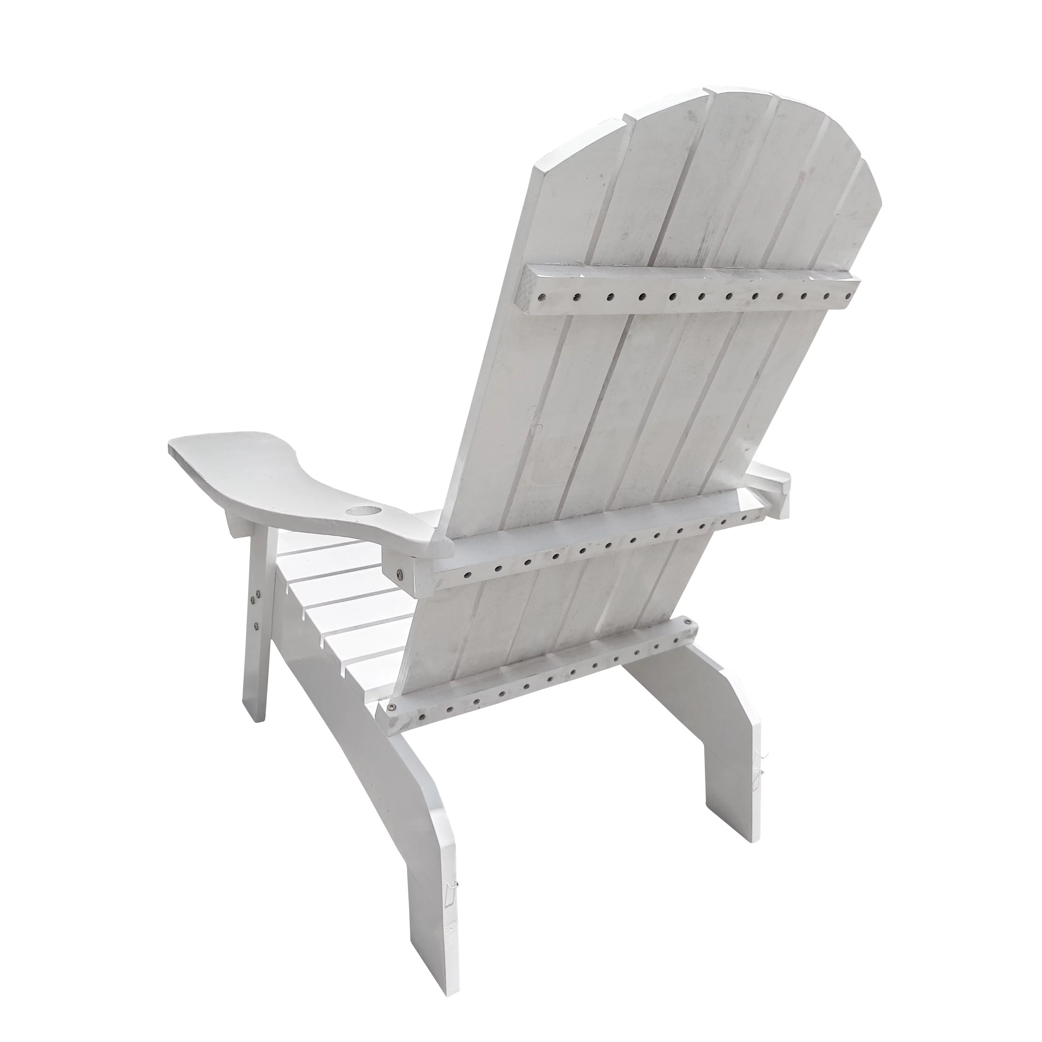 White Adirondack Chair with Umbrella Hole - Relax in Style