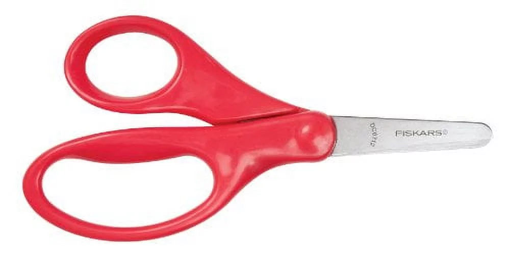 Fiskars 5 Inch Blunt-tip Kid Scissors, Red