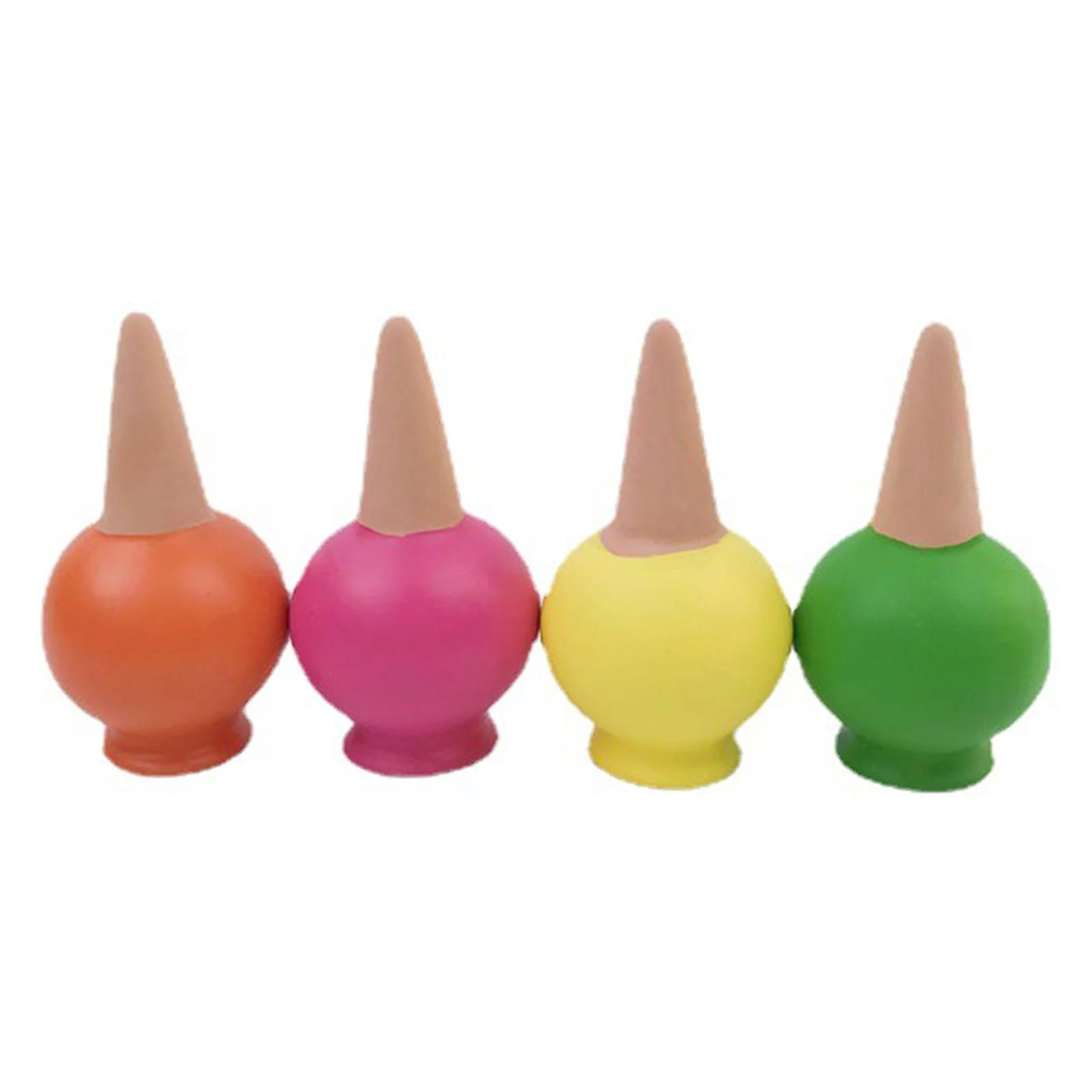 jicheng 4 Pack Ceramic Self Watering Spikes for Flower Pots Vacations Indoor Outdoor