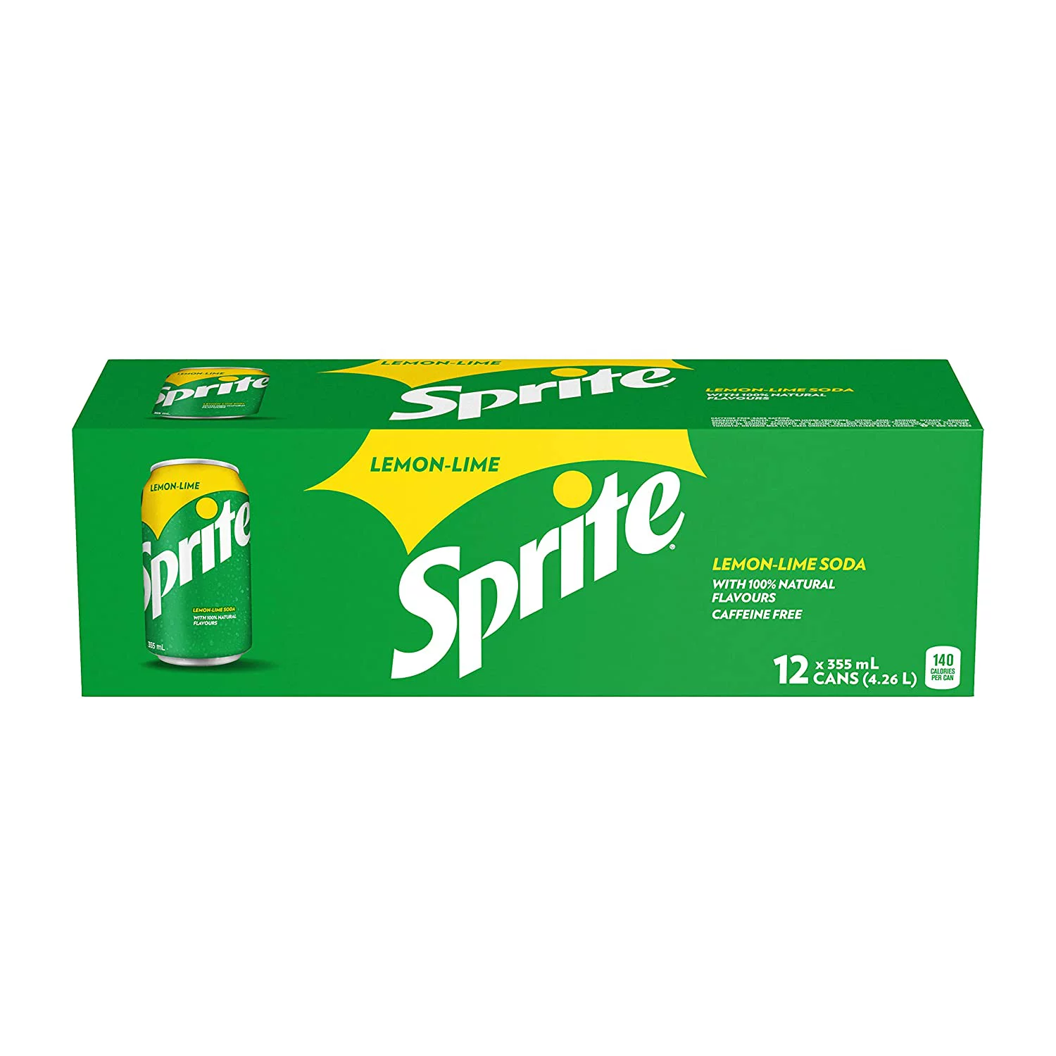 Sprite Lemon Lime Soda, 355mL/12oz., Cans, 12 Pack