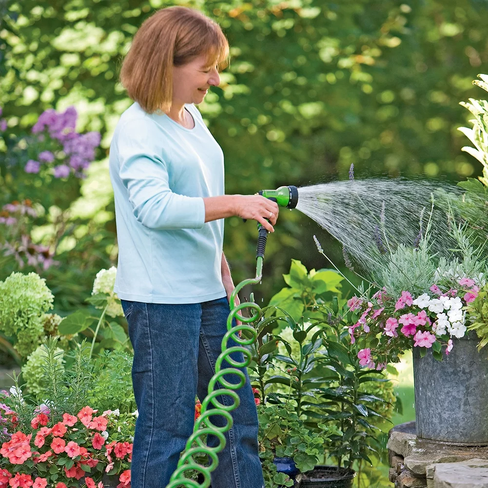 TwoLLL  Water Spray Sprinkler Garden Hose Multiple  with Quick Connect Water Pipe Plastic Gardening Gifts for Men Or Women