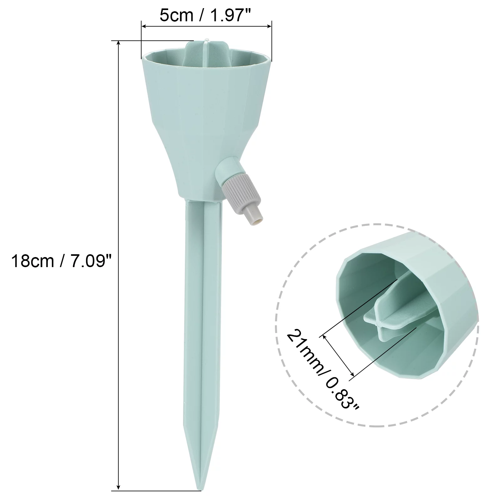 Uxcell Self Watering Spikes, Plastic Adjustable Automatic Irrigation Devices Green 3Pcs