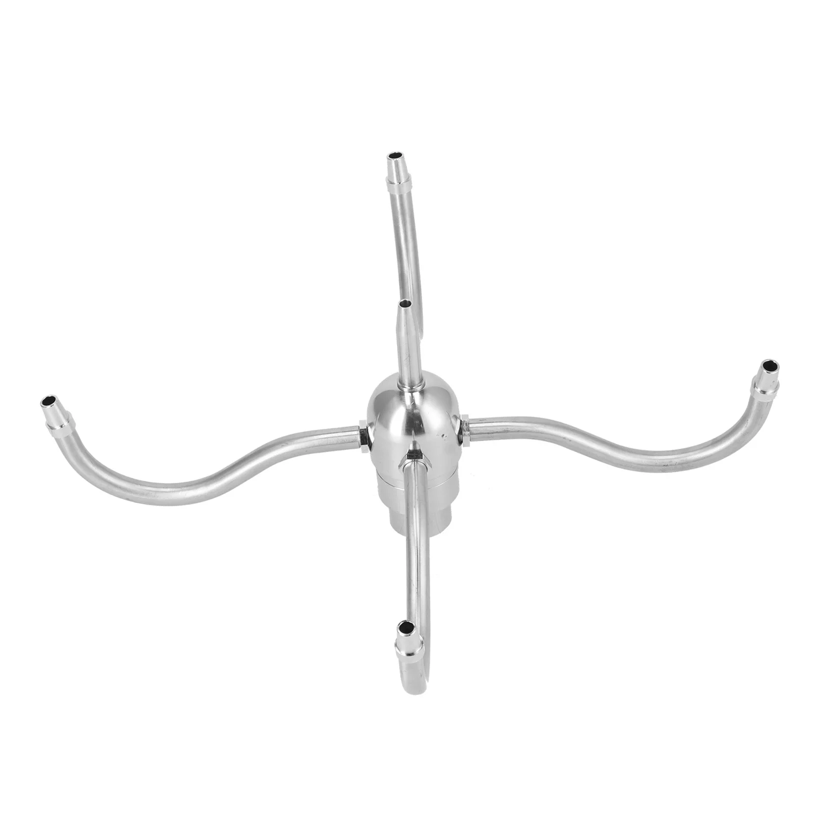 Verdant Touch Stainless Steel Rotating Sprinkler DN25 G1 Female Thread Waterscape Rotating Nozzle Stainless Steel 4 Arm Sprinkler Rotating Fountain Sprinkler