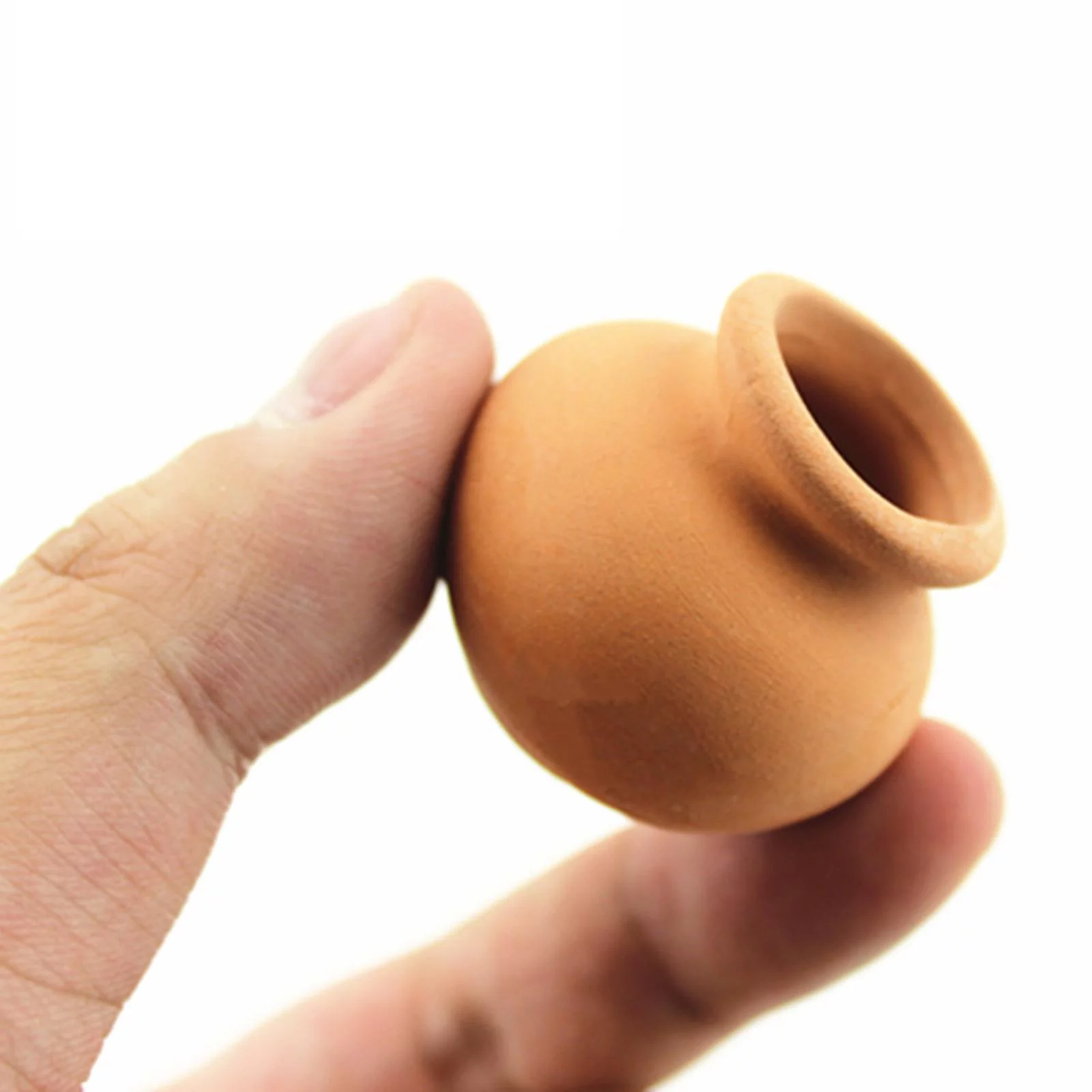 PETSOLA 2xMiniature House Miniature Tiny Clay Pots Without Plants for Bonsai Tree