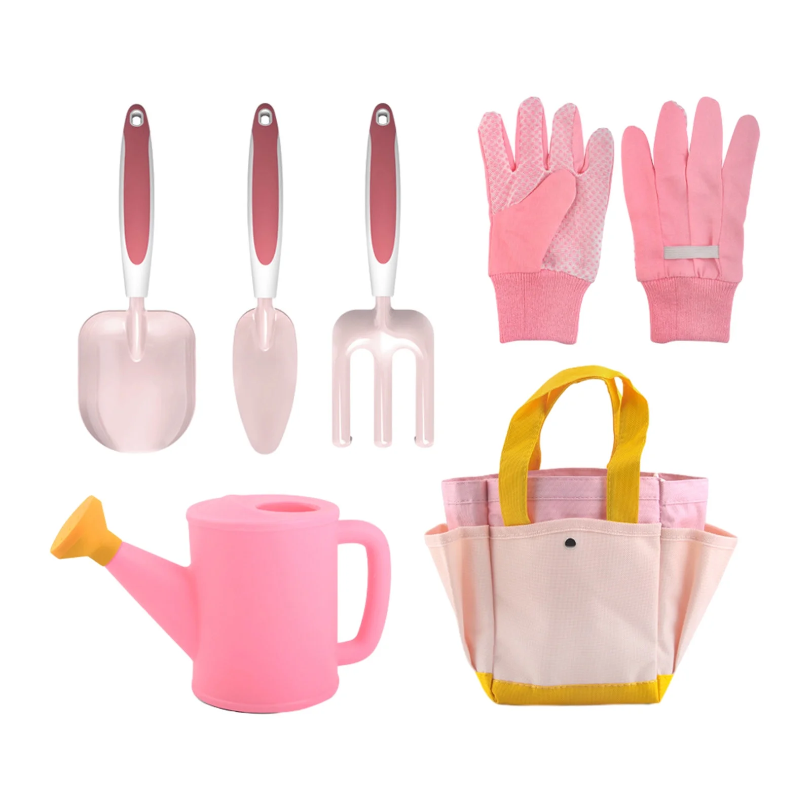 Children's Garden Planting Tools Set Kids Gardening Tools Set-9 PCS Garden Tool Set For Kids-Outdoor Playset- Kids Yard Tools-Garden Toys For Toddlers Age 3-8-Gift For Boys Girls