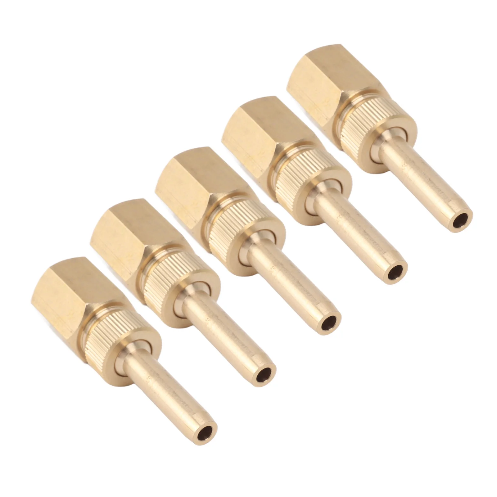 Verdant Touch Swimming Pool Brass Deck Jet Nozzle 5PCS Fountain Nozzle Fountain Water Spray Sprinkler Head Swimming Pool Brass Deck Jet Nozzle Direct Injection G1/2in Inner Thread