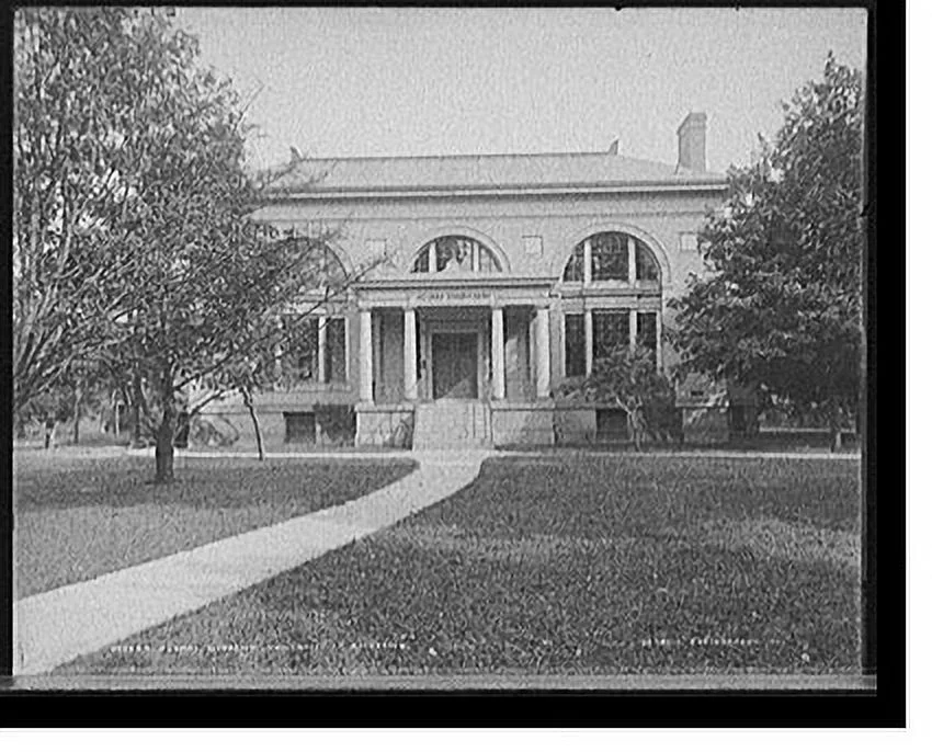 Historic Framed Print, Alumni gymnasium, University of Rochester, 17-7/8