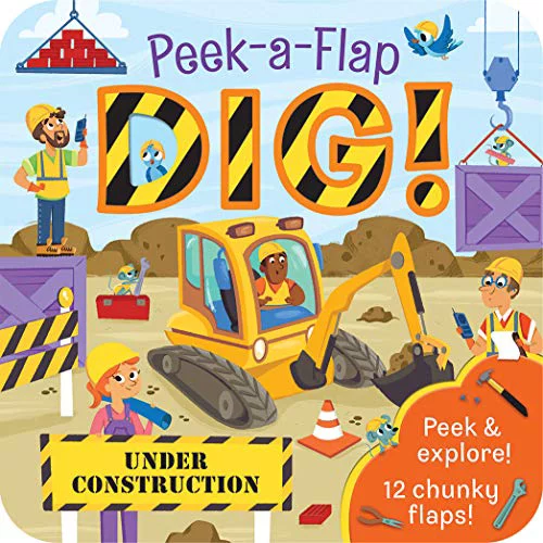 Pre-Owned Dig!: Peek a Flap ChildrenÃ¢â‚¬â„¢s Board Book (Peek a Boo Dig! Fun Children's Interactive Lift a Flap Board Book for Ages 0 and Up) Paperback