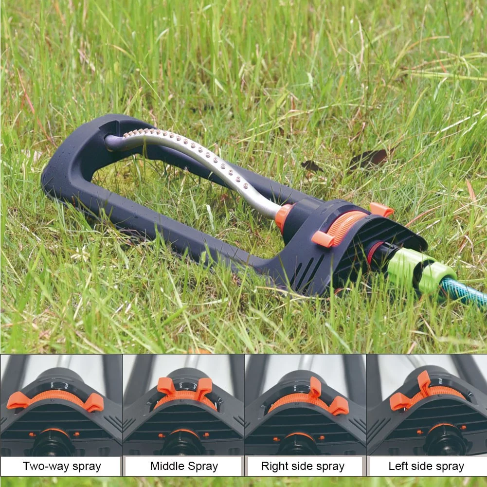 Cumbed  Oscillating Sprinkler Rustproof Swing Irrigation Sprinkler for Large Lawn
