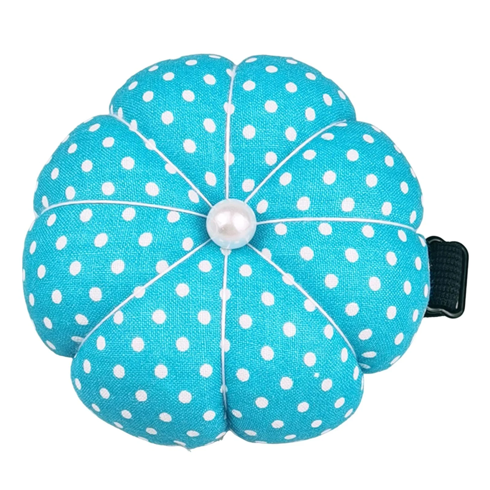 GUOOL Wrist Pin Cushion Band Sewing Pin Holder Pincushions with Elastic All Wrist Sizes for Quilting work DIY Craft Lake Blue