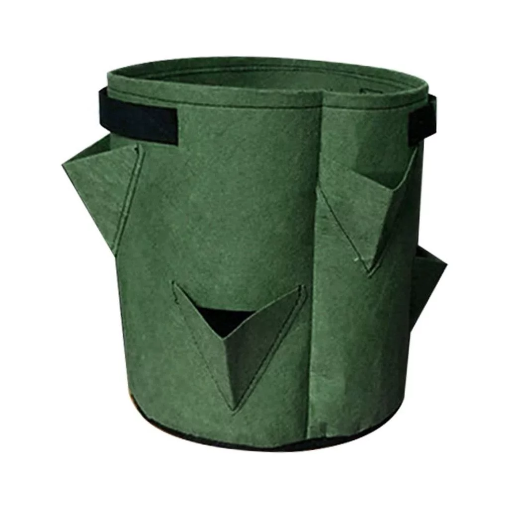 Patio Lawn Garden Farmhouse Decor Strawberry Planting FeltCloth Planting Container Bag Thicken Pot