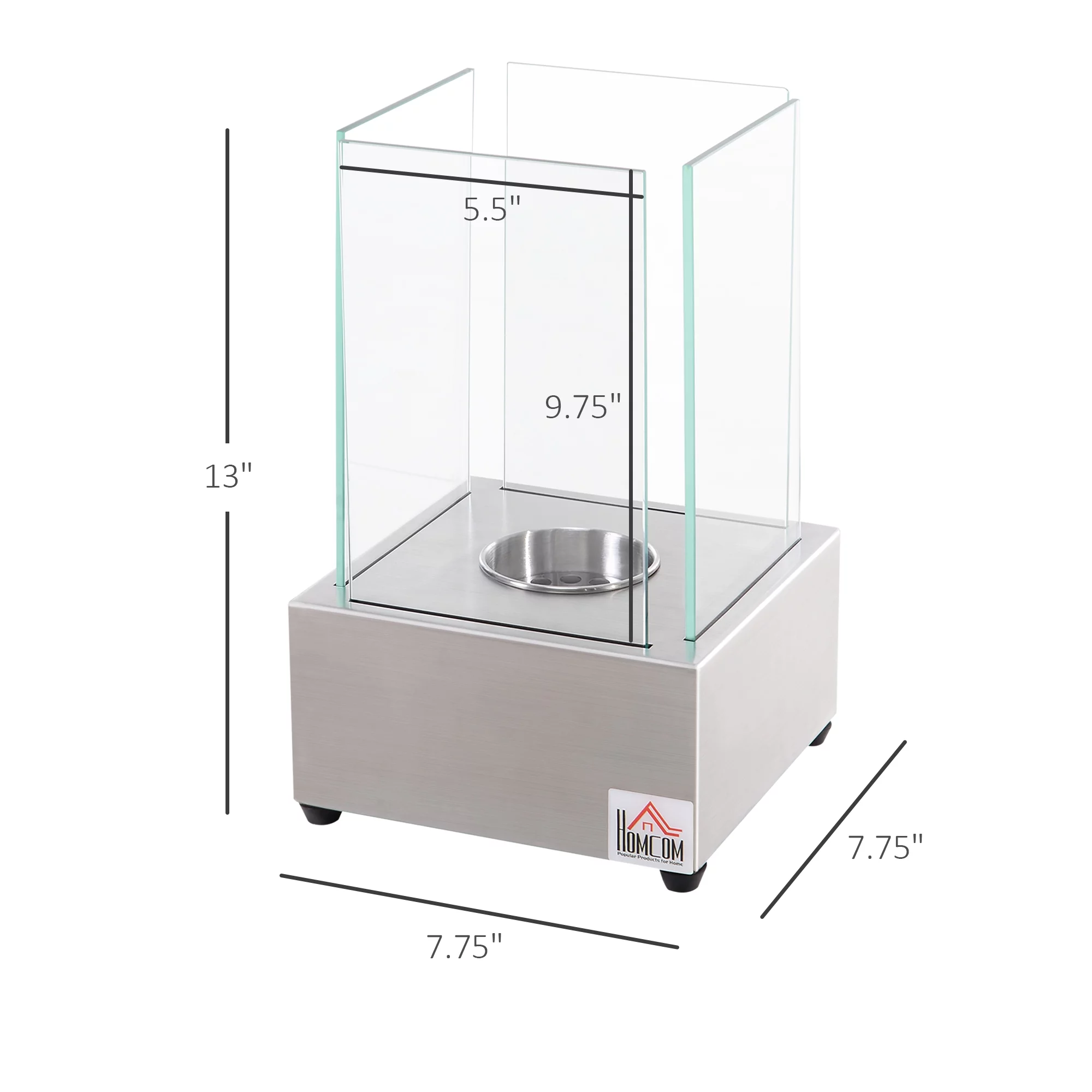 DeeHome Ethanol Fireplace, 7.75