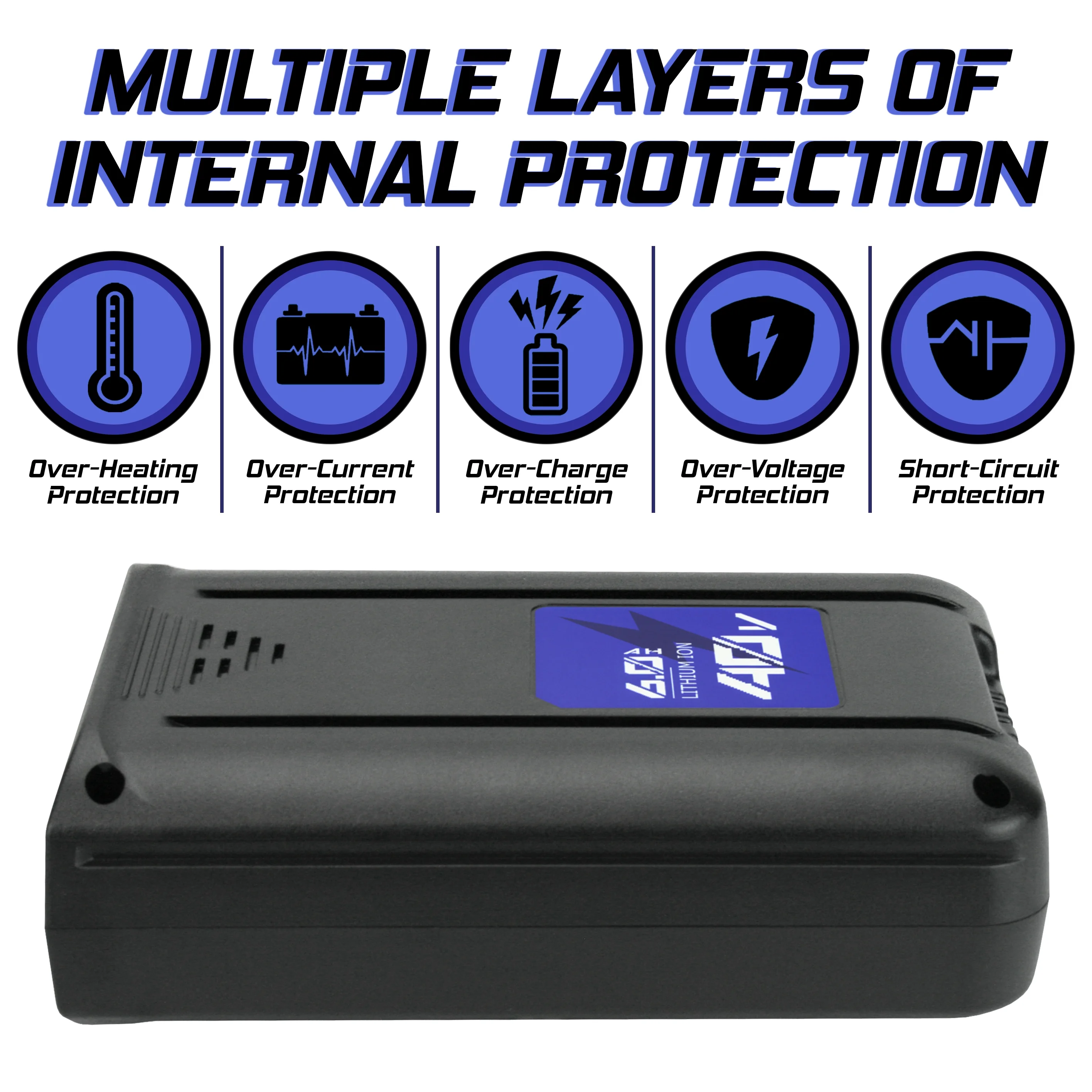 Banshee 60 volt Batteries Compatible with Kobalt 40V Max 6.0Ah Li-ion Batteries KB2540C-06 x2