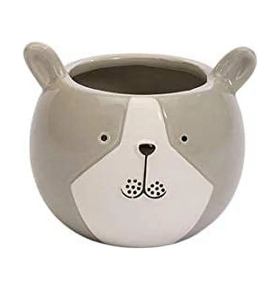 CBT Floral & Craft Animal Ceramic Pots for Plant | Round Planter (Opening 3