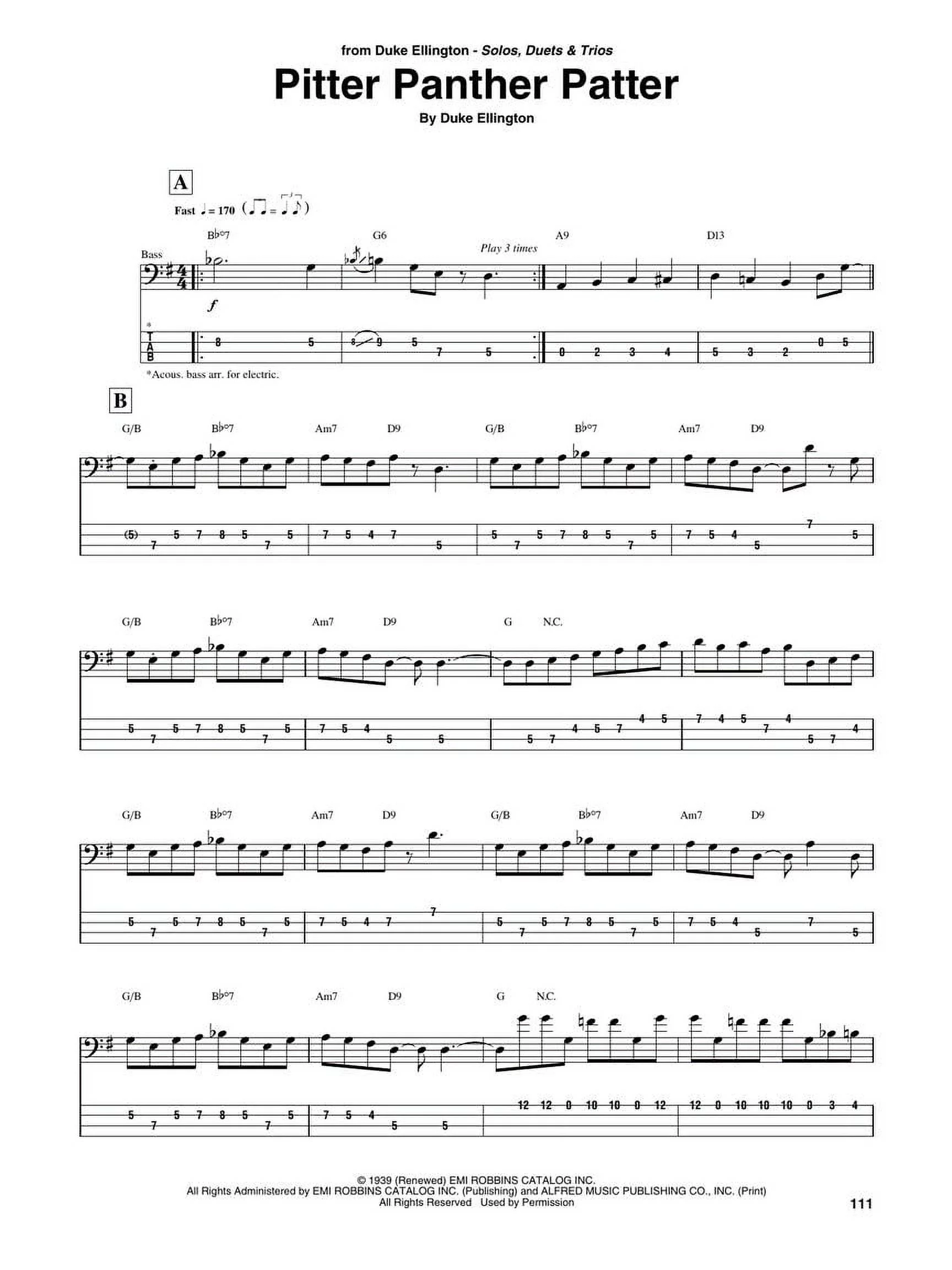 Hal Leonard Jazz Bass Classics