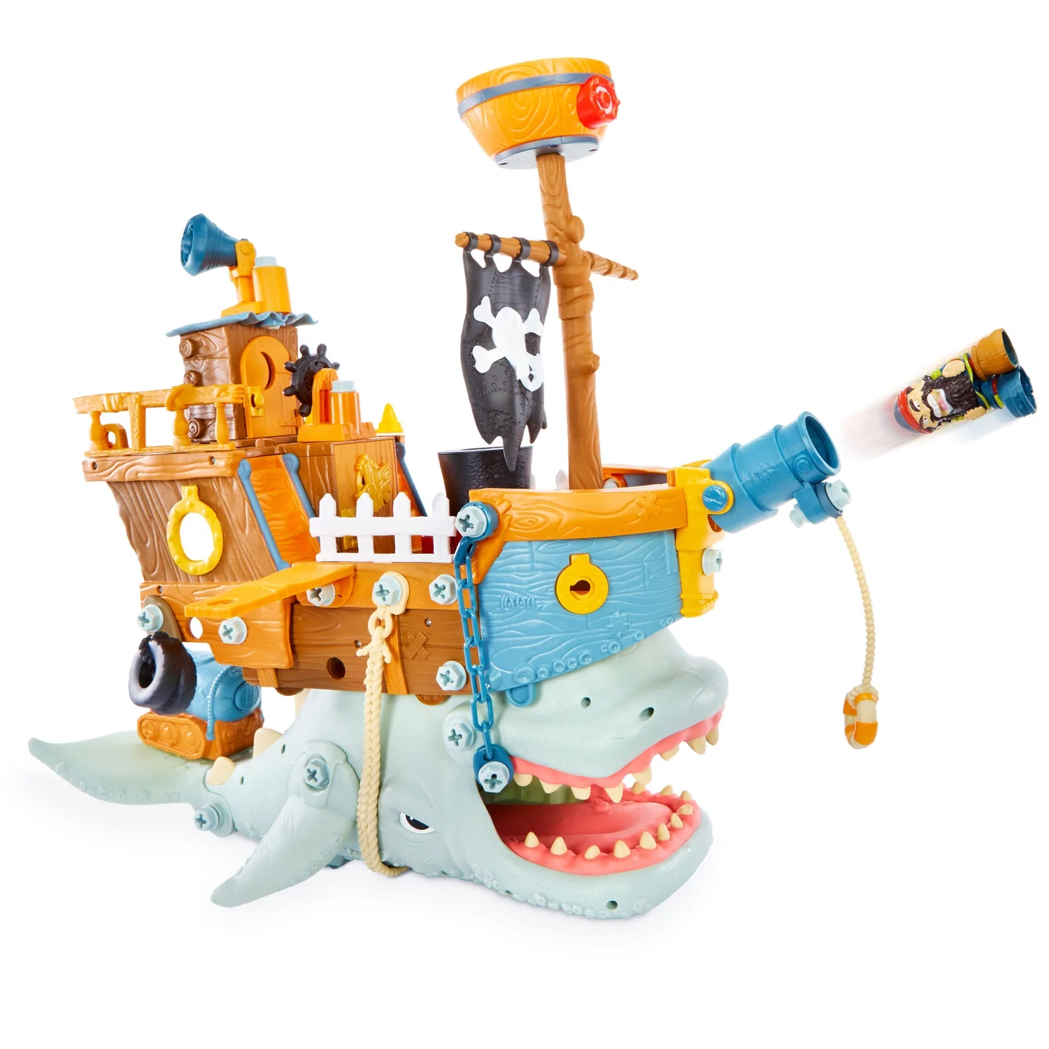Kingdom Builders S.Wailin' Whaler Playset with 30 Piece & Exclusive Figure