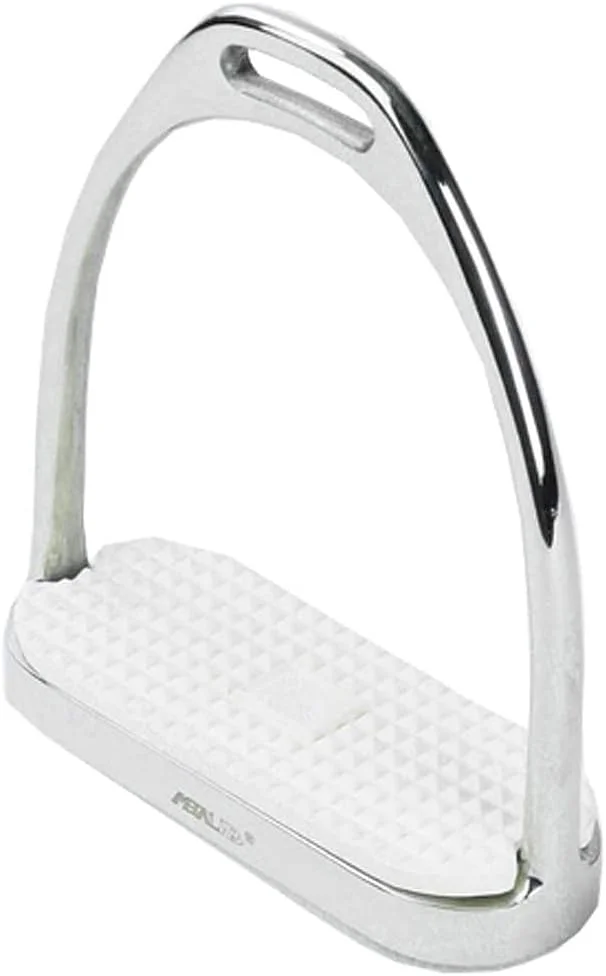 Stainless Steel Fillis Stirrups With Rubber Pad - 2Pcs