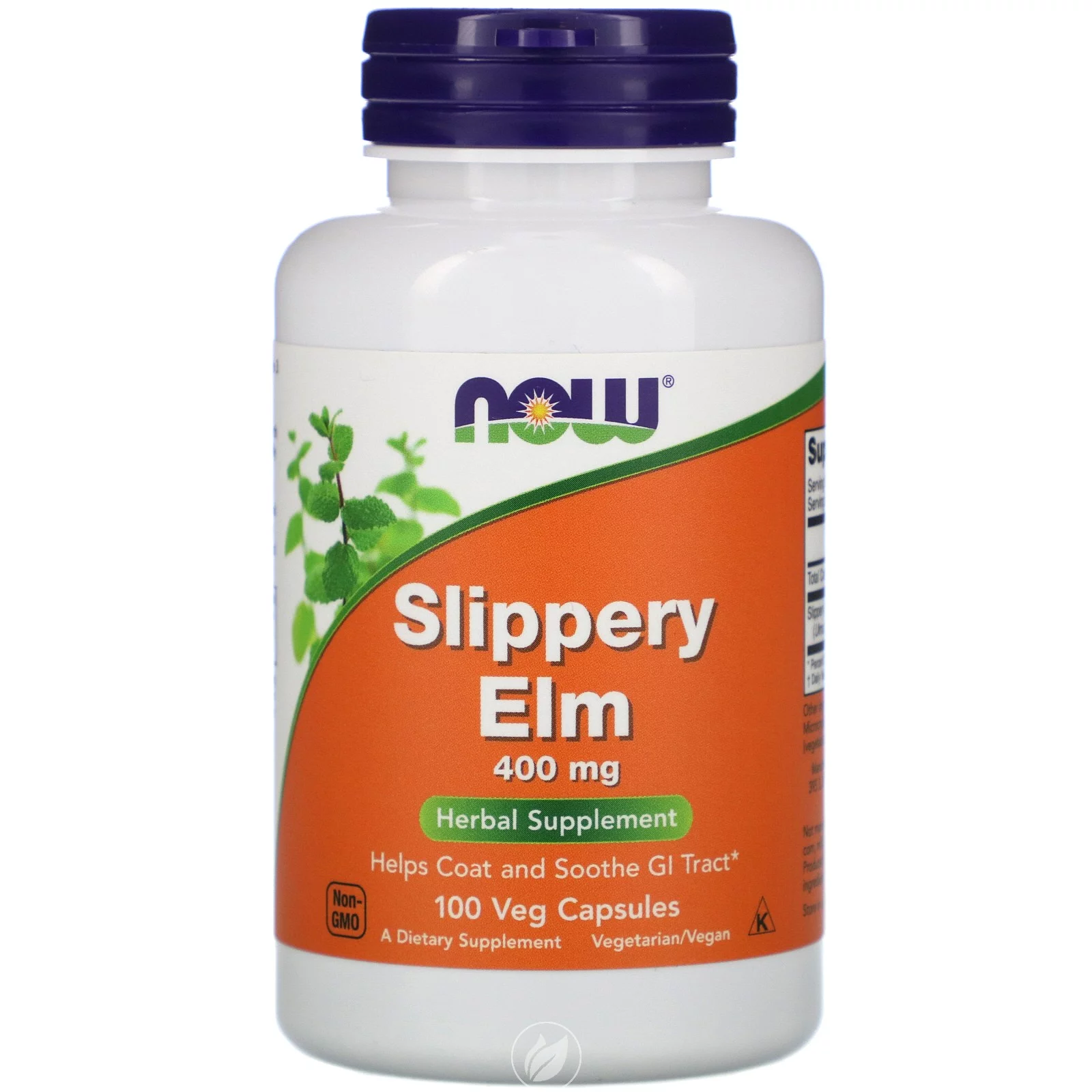 Now Foods Slippery Elm 400 mg - 100 Caps