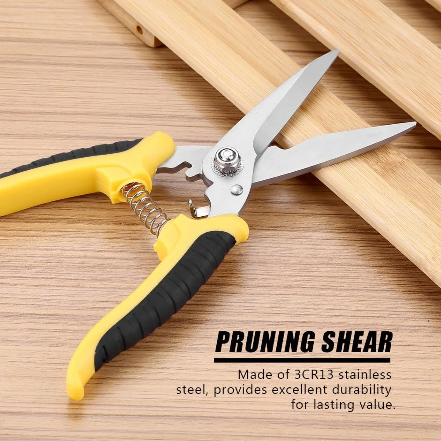 8” Stainless Steel Pruning Shears Scissors Cutter Garden Rose Branch Grape Vine Pruner Hand Tool