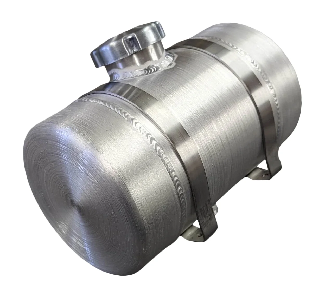 6x12 Center Fill Round Spun Aluminum Gas Tank (1.2 Gallon) Golf Kart, Mini bike, Riding Mower
