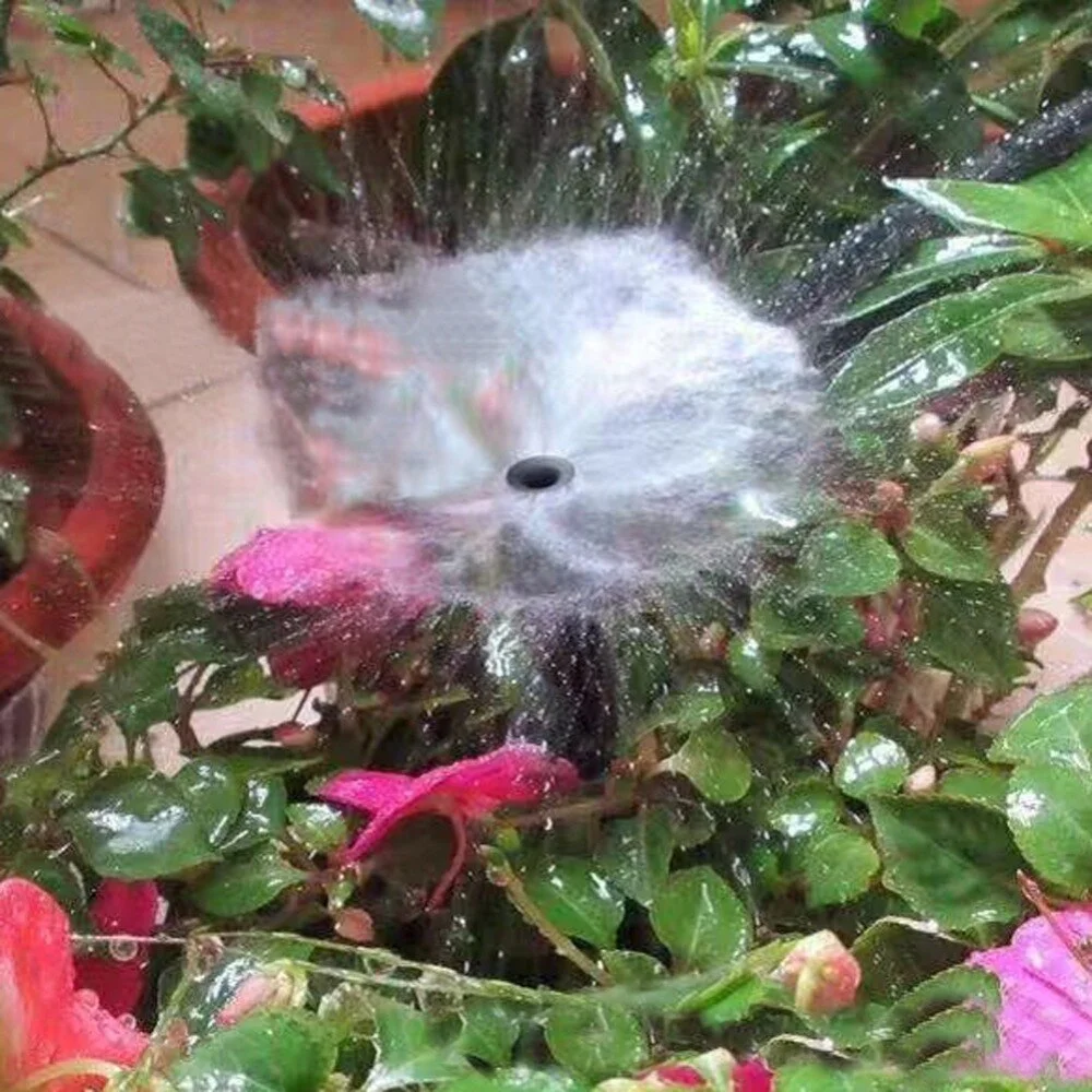 Degrees Watering Sprinklers Garden Water Irrigation System Sprayers 13cm Insert the bracket Scattering dripper 200 Pcs