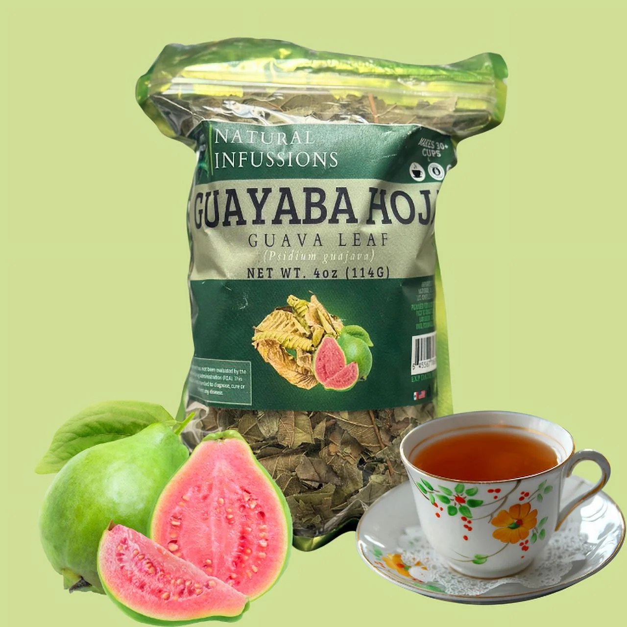 Whole Guava Leaf Herbal Tea (Te Hojas De Guayaba) | Crafted By Nature100% All Natural Fresh Tea Tea | Non-GMO | Gluten-free. | 2 PACK