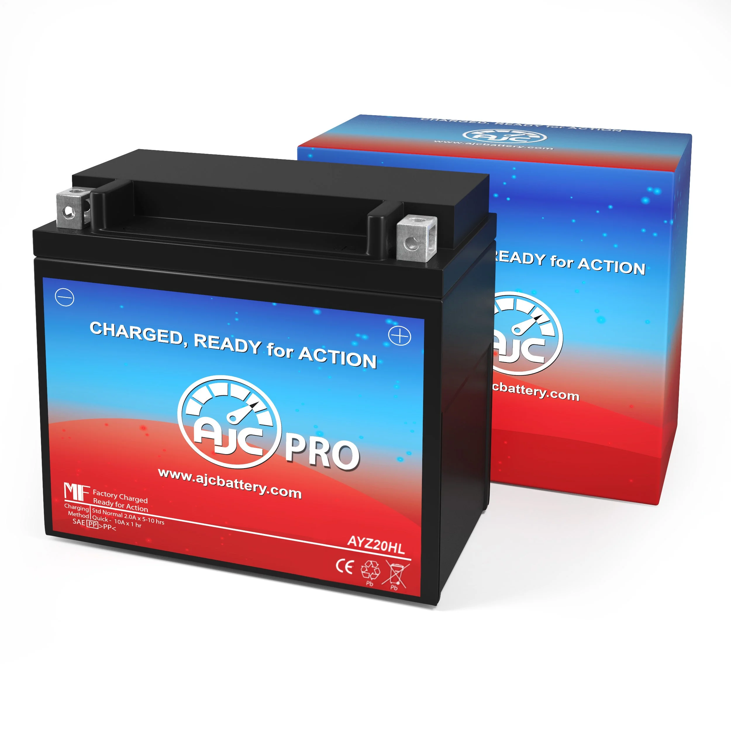 AJC Pro Battery Compatible with Harley-Davidson Springer Softail FXSTS 1340CC Motorcycle Replacement Battery (1988-1999)