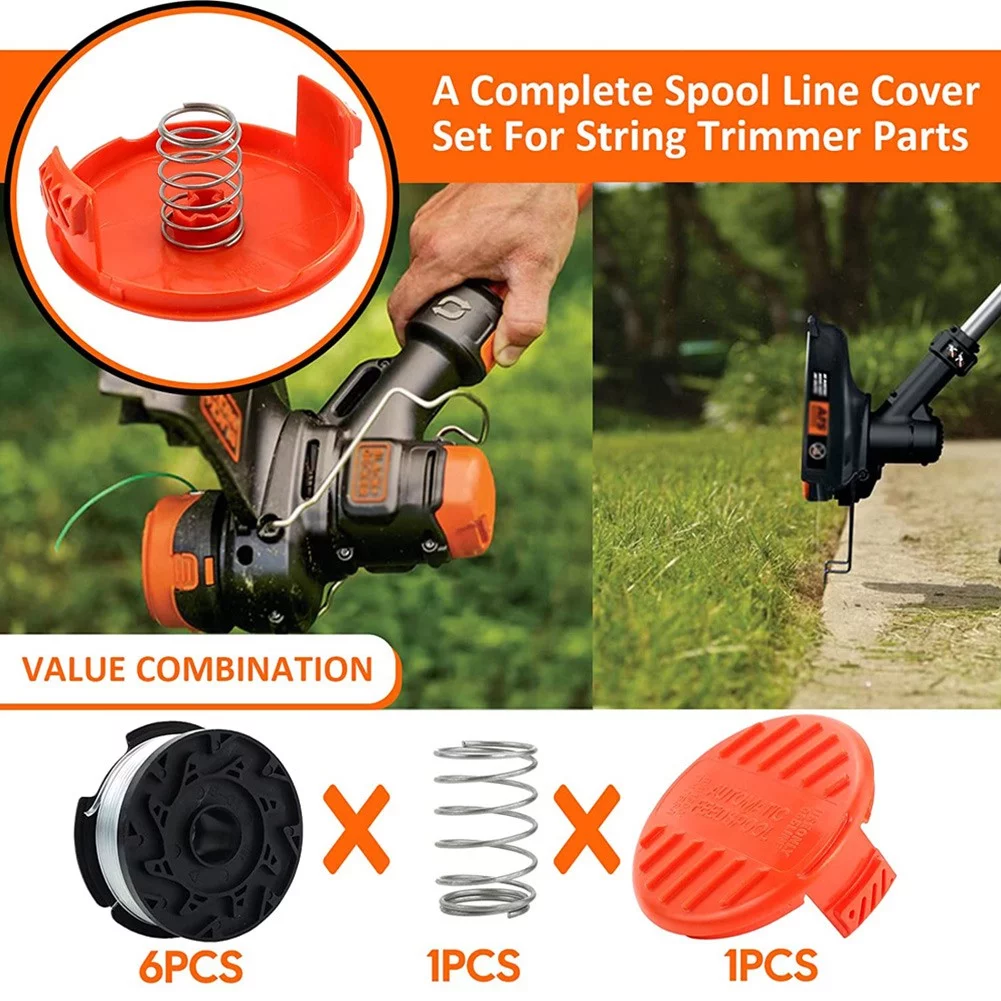 3/6Pack For Black & Decker Replacement String Trimmer Line Spool AF-100 Eater