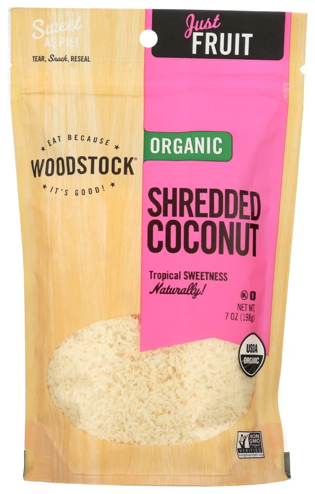 Woodstock, Coconut, Medium, Raw, 7 Oz.