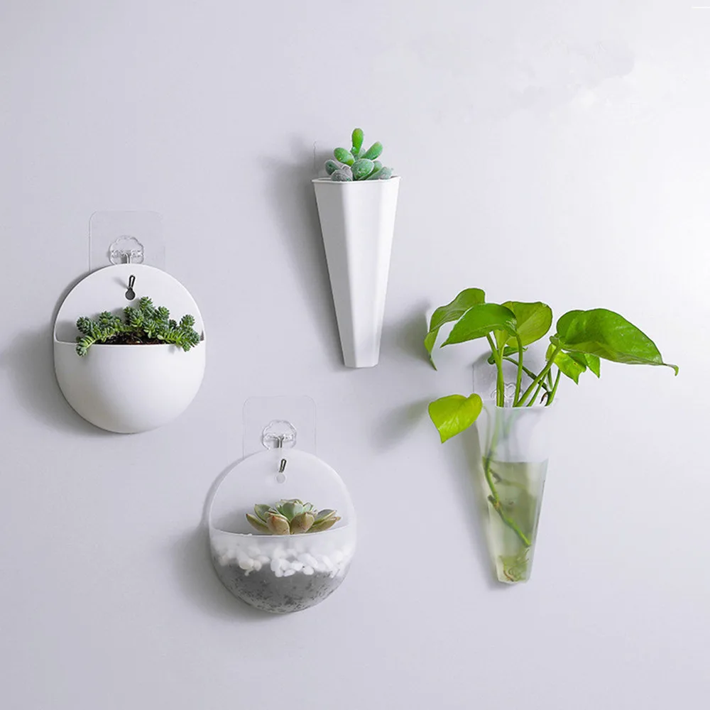 Beautiful Nordic Levitating Plant Vase Wall-hanging Flower Plants Pot for Home Decor - Wall Organizer Pots Accessories - 1Pc