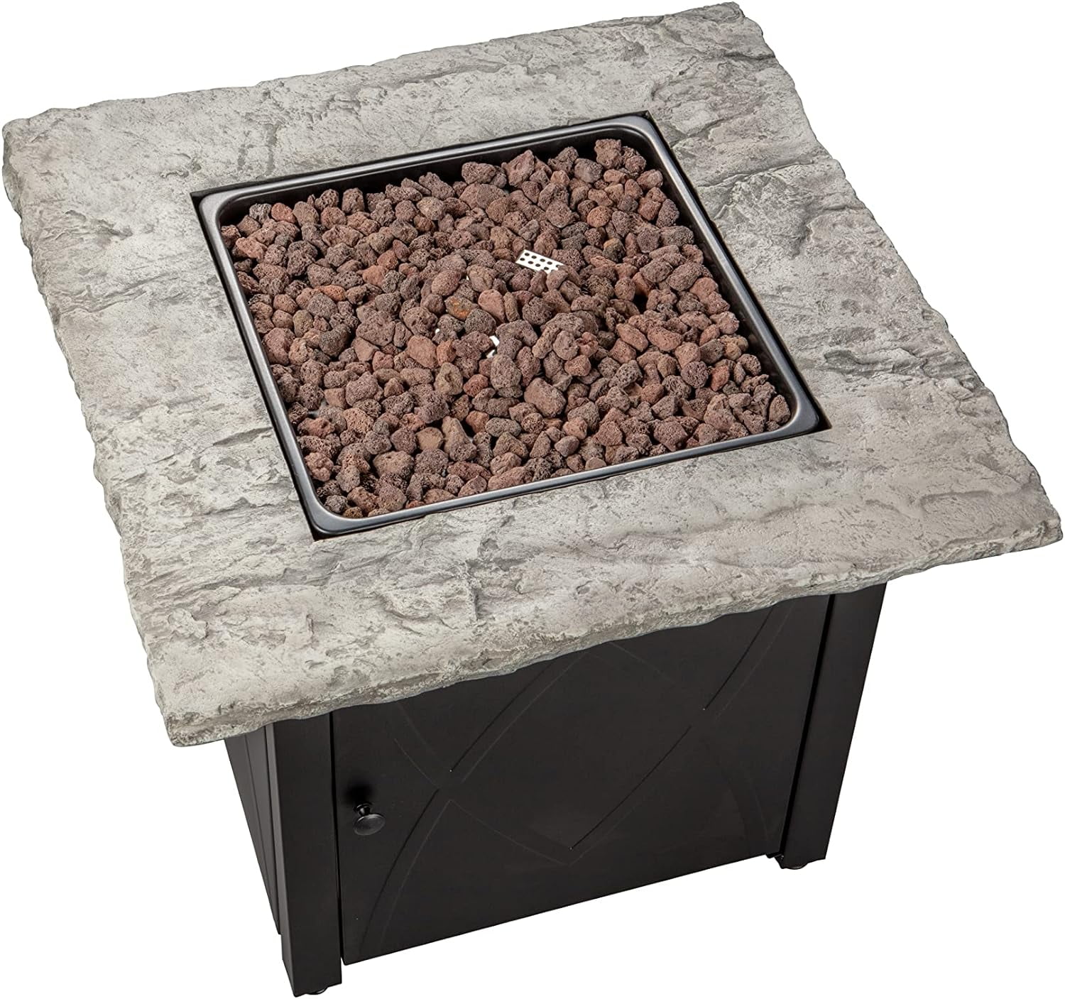 GAD1445DH Propane Gas Outdoor Fire Table, Brown