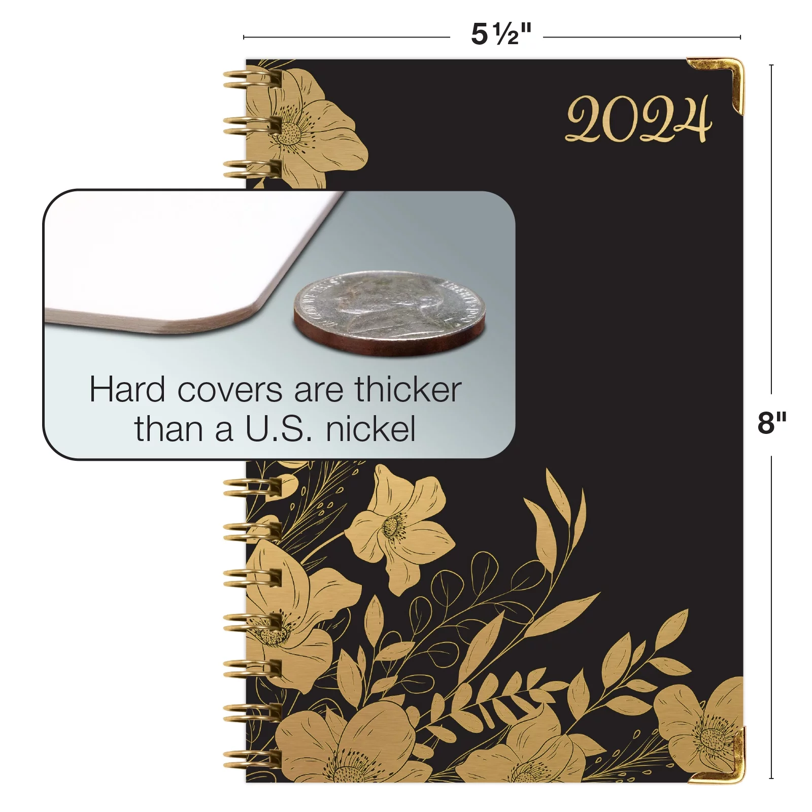 Hardcover CY 2024 Fashion Planner - 5.5