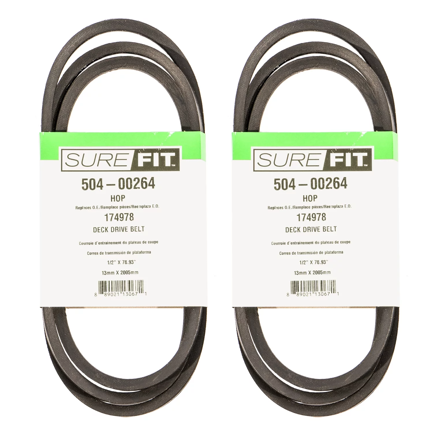 SureFit Deck Drive Belt Replaces Husqvarna Craftsman AYP 174978 LT1536 LTH1536 36