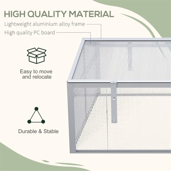 Versatile Mini Greenhouse with Aluminum Frame - 33.07 - Stylish Plant Growth
