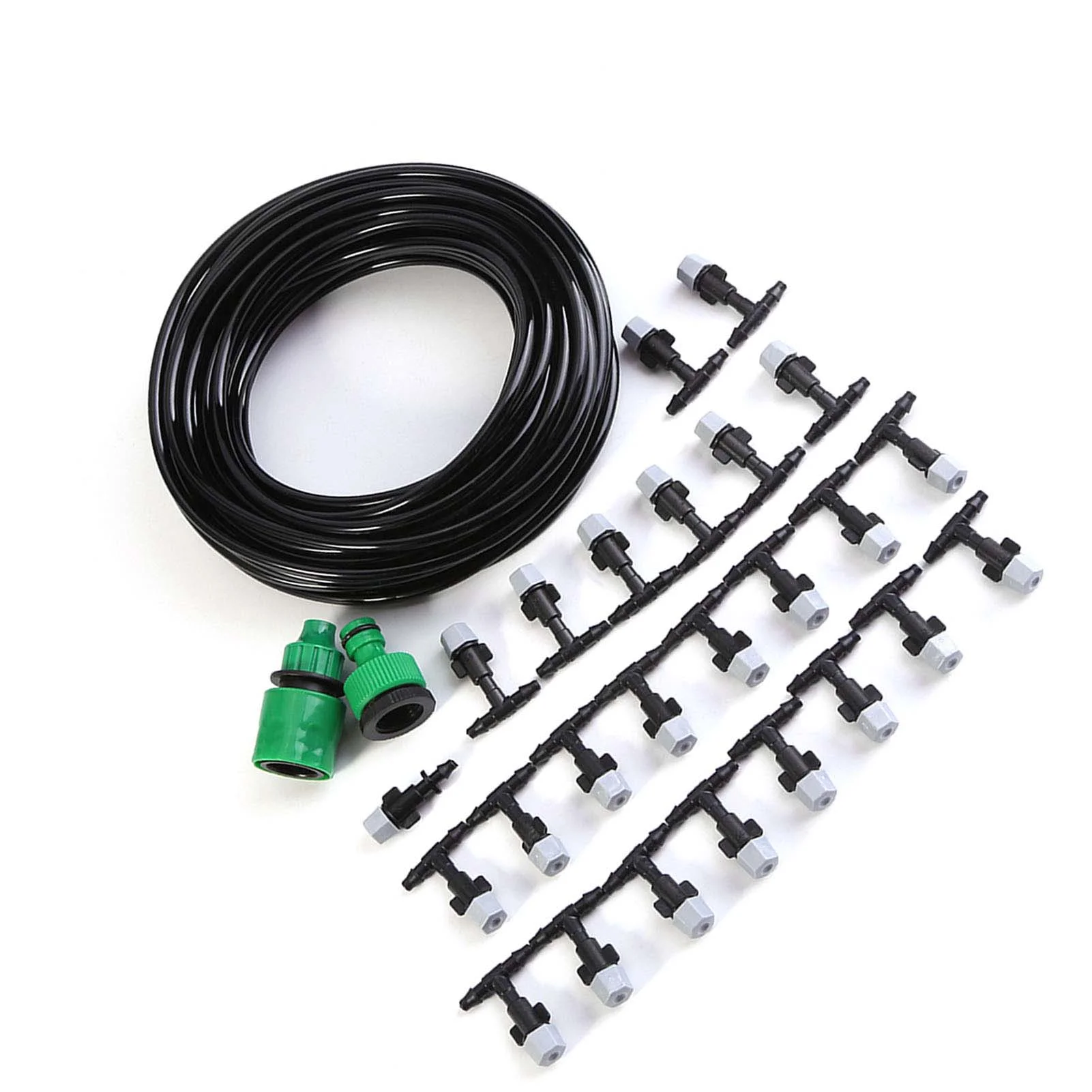 Dripper Plant Watering Water Misting Cooling System Hose Sprinkler Nozzle Garden Patio Micro Irrigation Set 15M