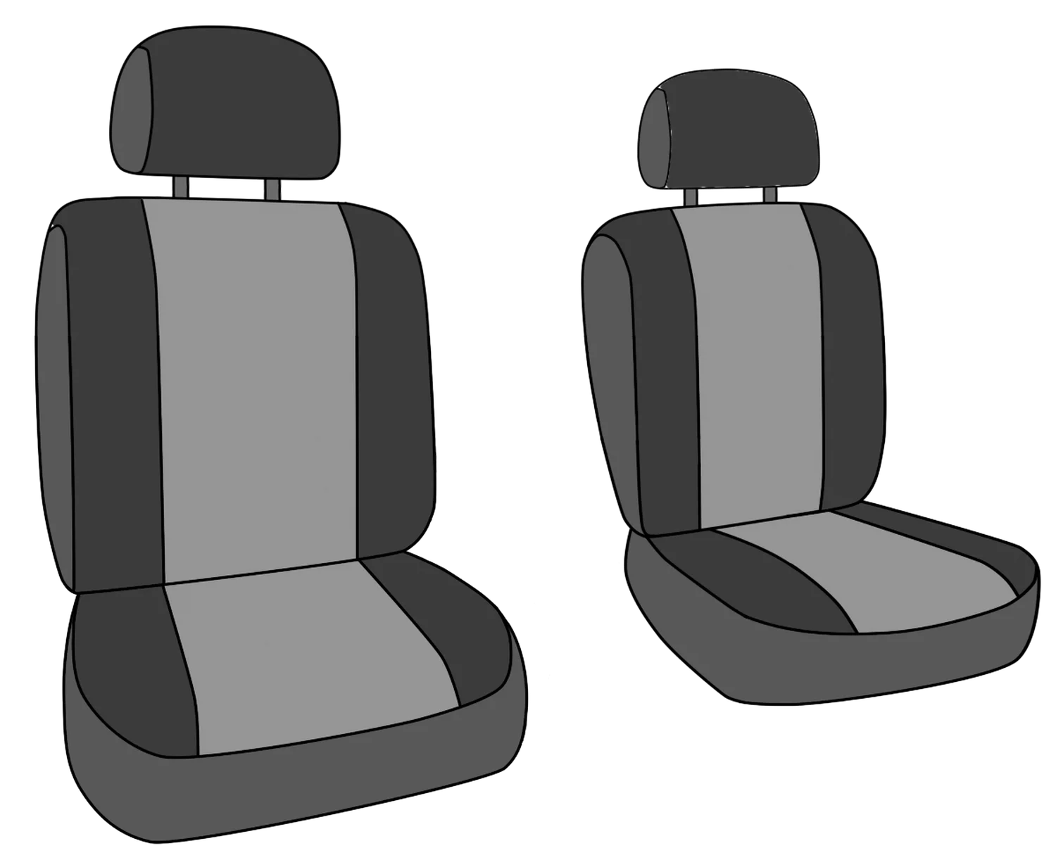 CalTrend Front Buckets Mossy Oak Seat Covers for 2004-2008 Ford/Lincoln F-150|Mark LT - FD257-79MB Shadow Grass Blades Insert with Black Trim